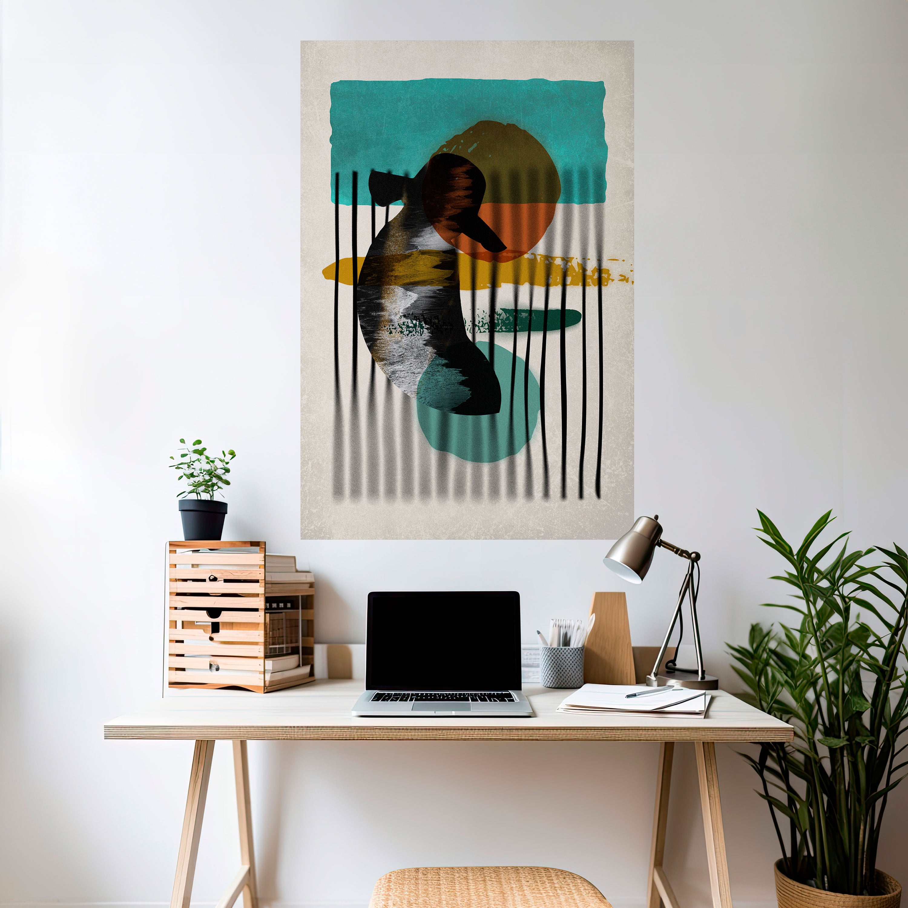 INKWELL TURQOISE Naklejka/Plakat pionowy