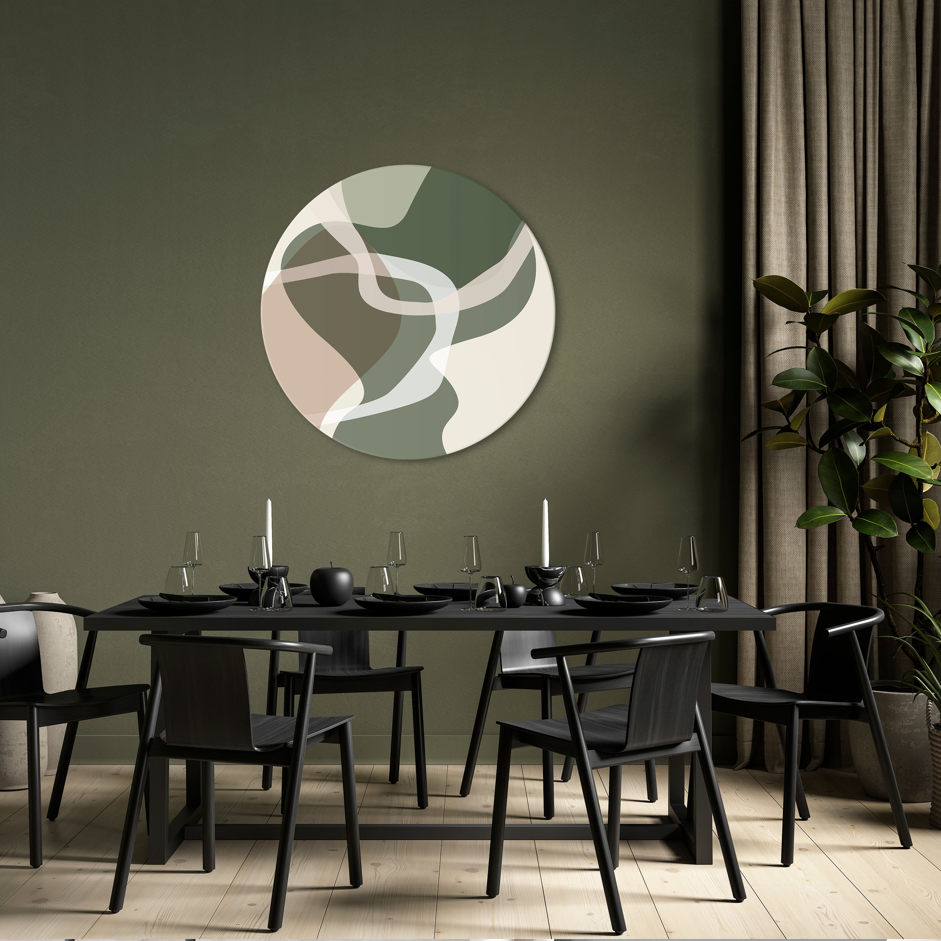 ART OF GREEN Obraz okrągły