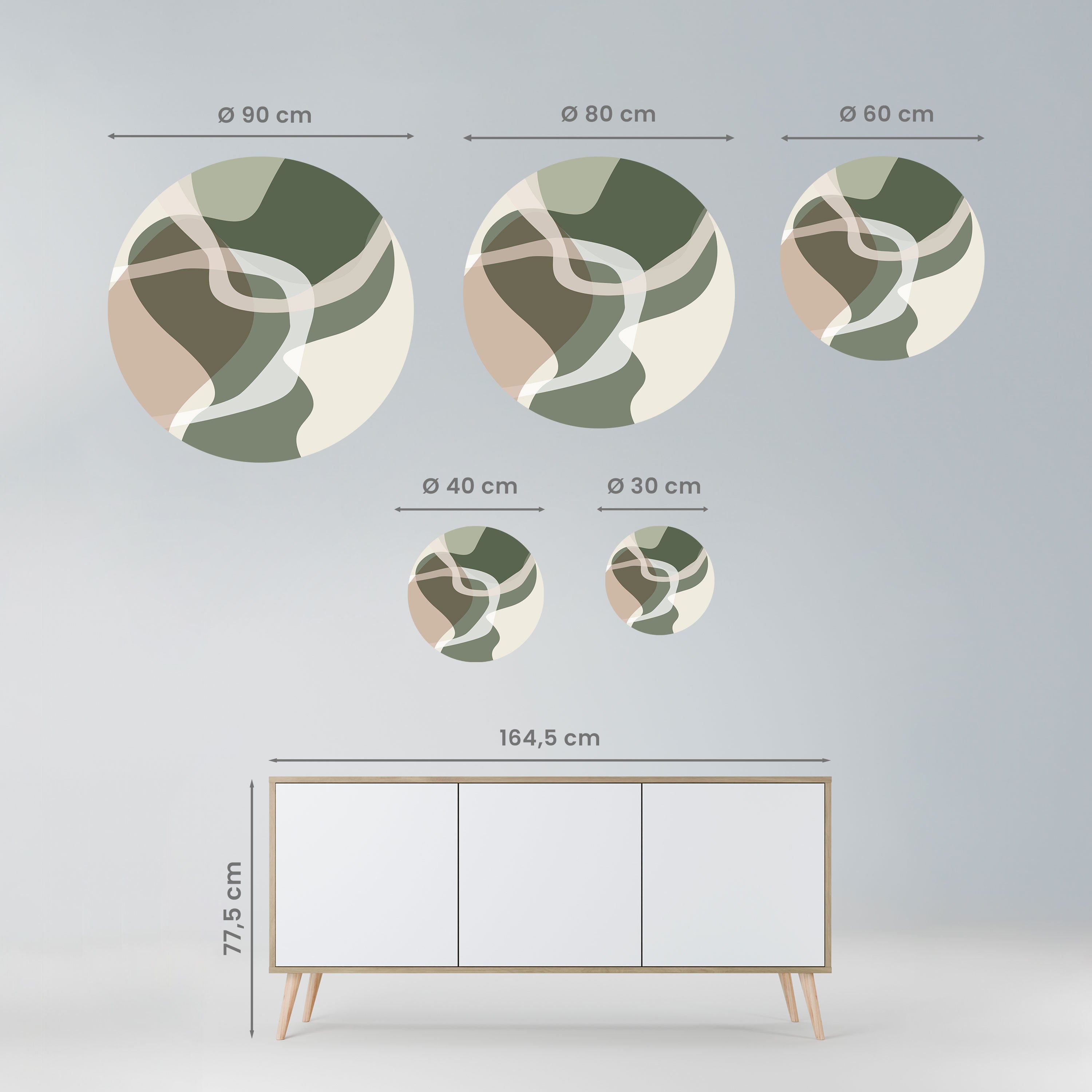 ART OF GREEN Naklejka okrągła