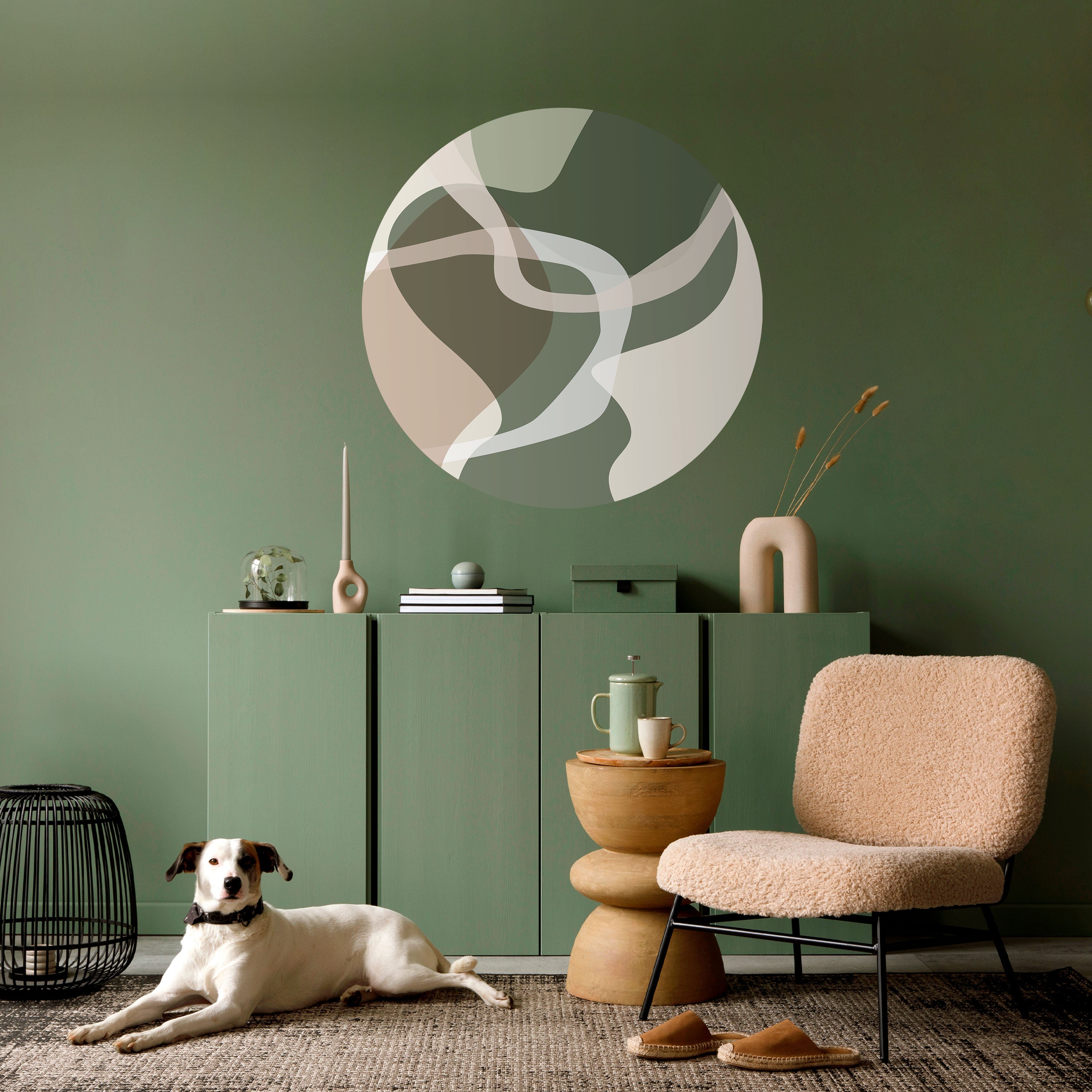 ART OF GREEN Naklejka okrągła