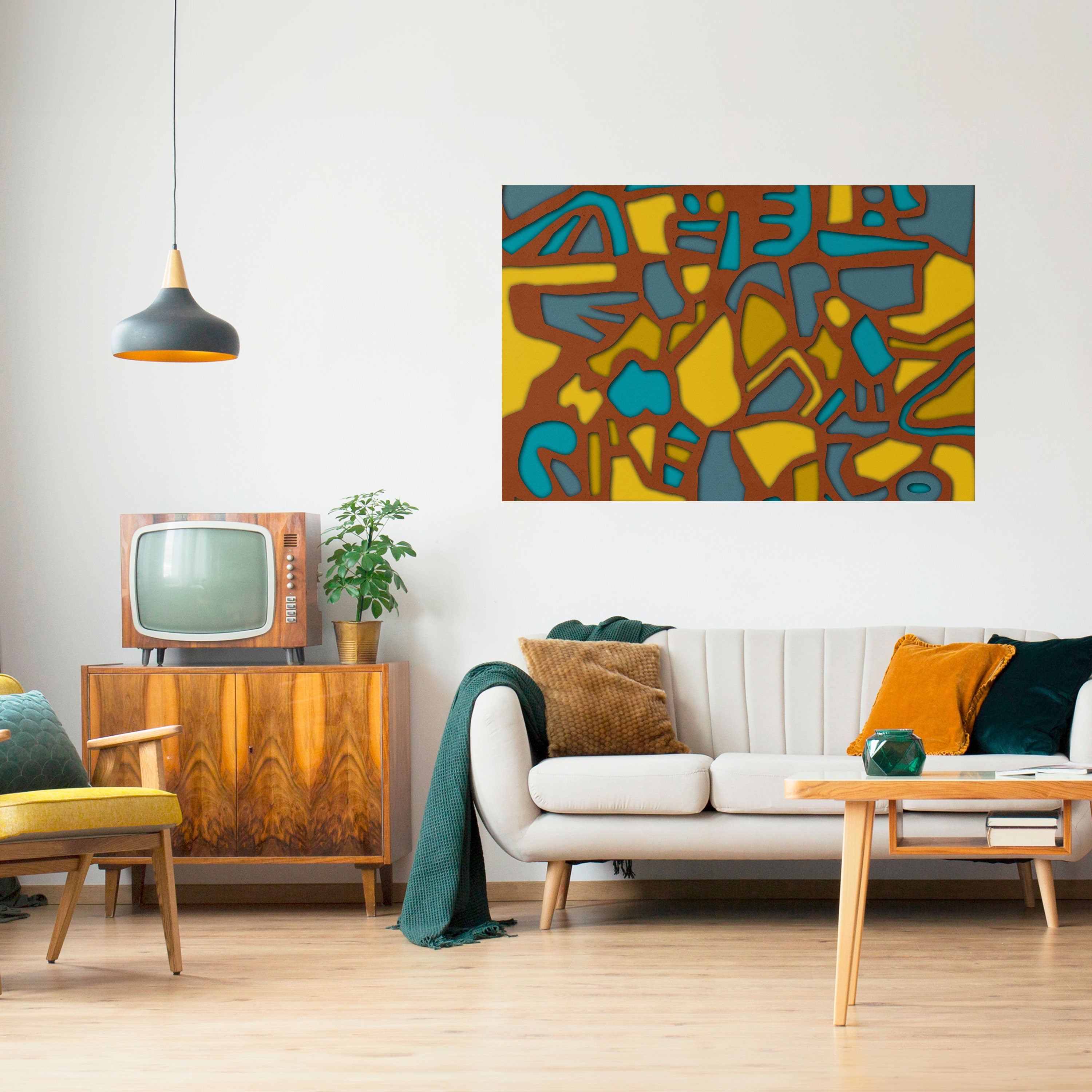 FORM SHUFFLE Naklejka/Plakat poziomy