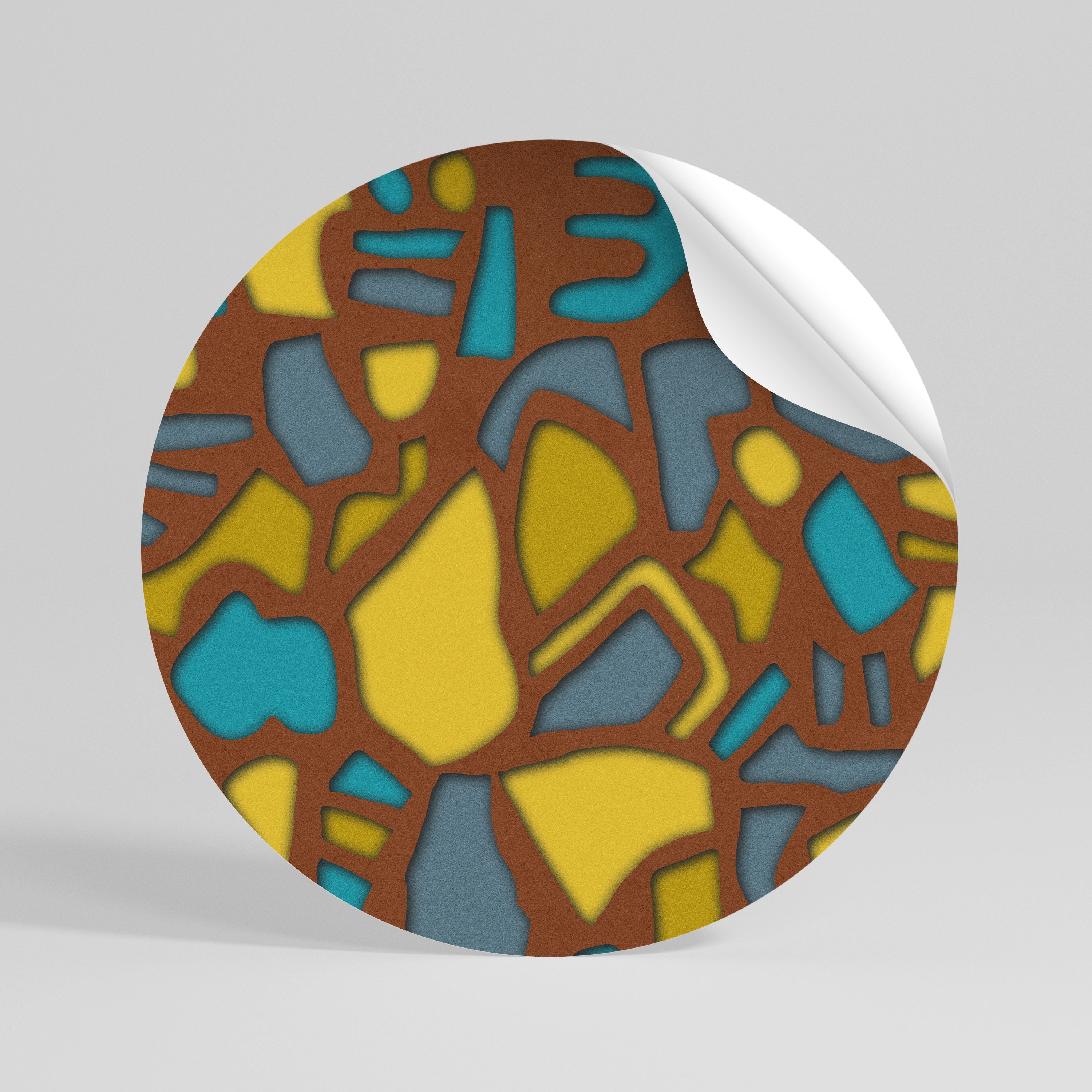 FORM SHUFFLE Naklejka okrągła