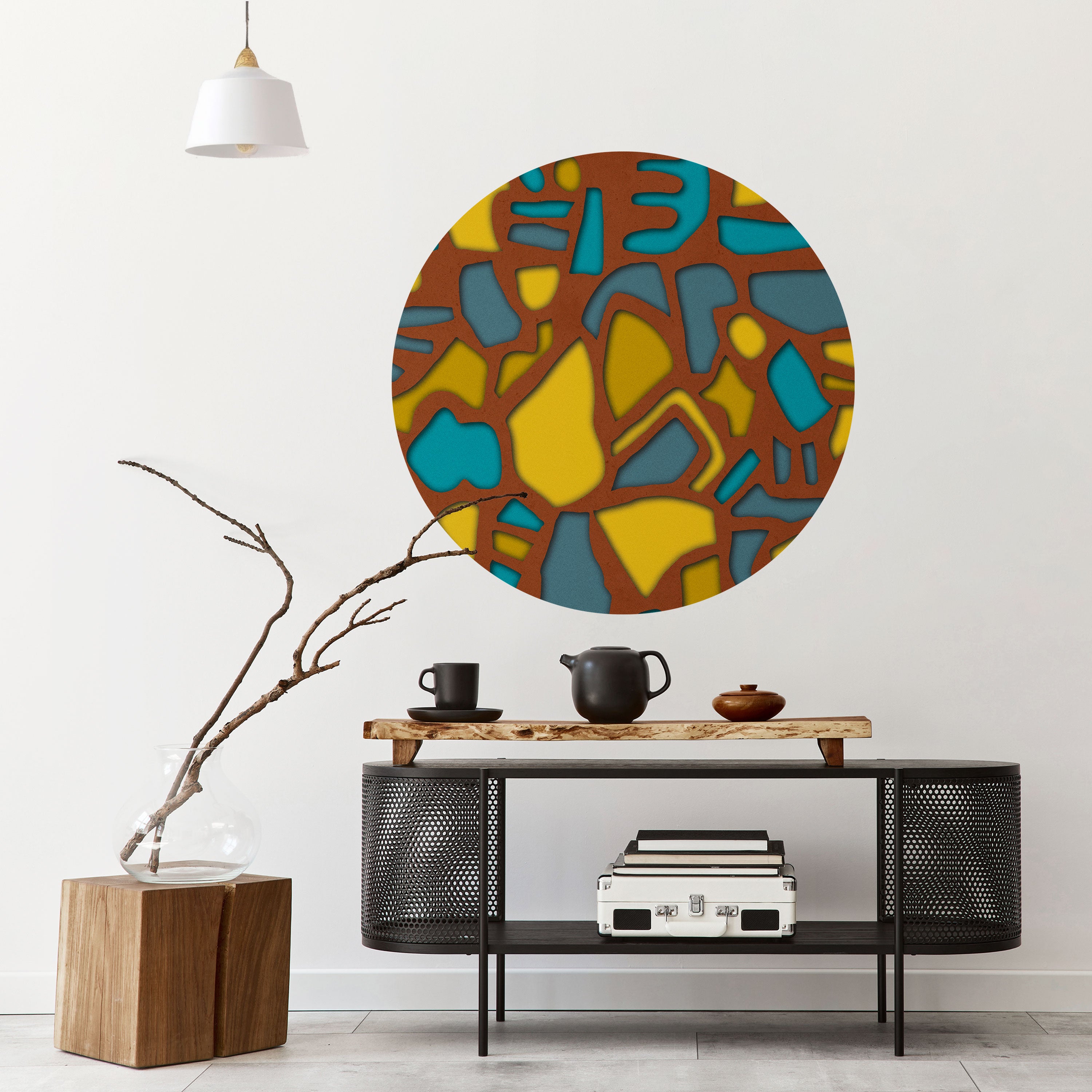 FORM SHUFFLE Naklejka okrągła