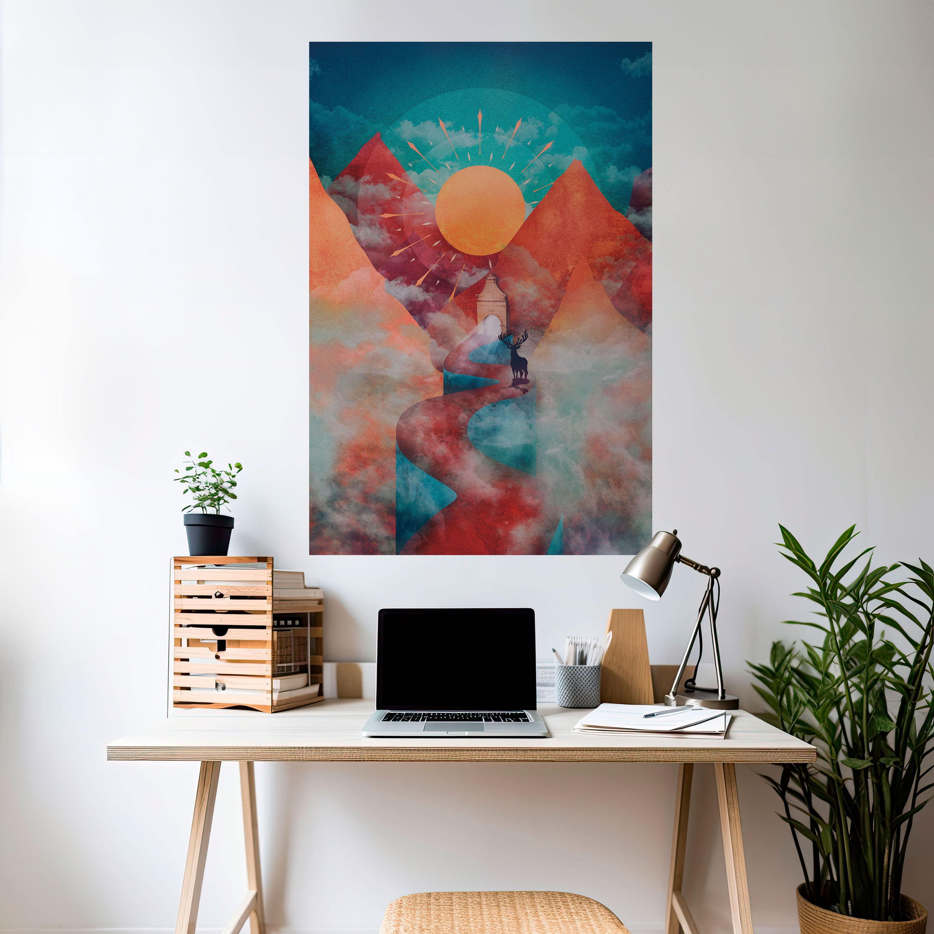 THE DEER MOUNTAIN Naklejka/Plakat pionowy