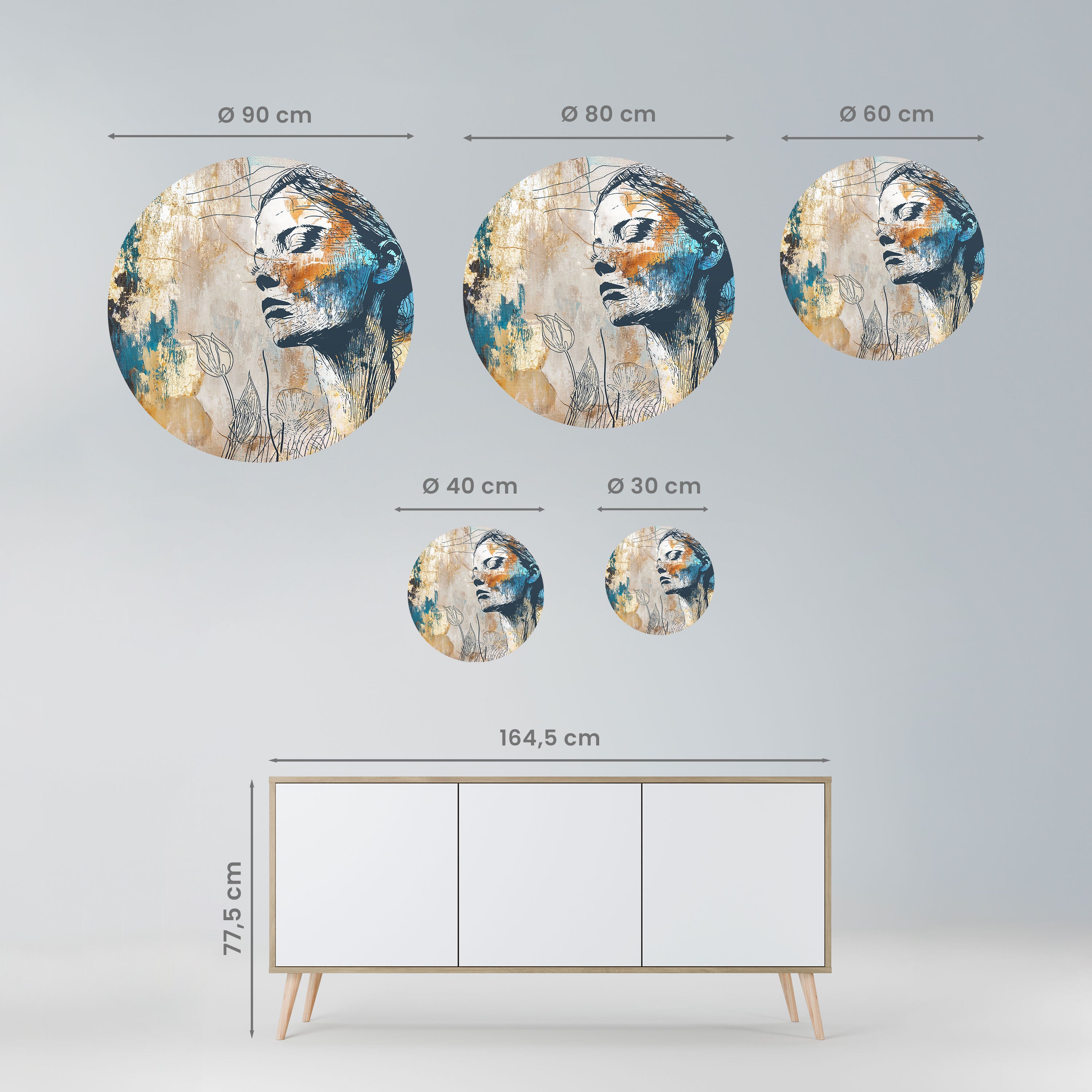 BREAK THE SILENCE Naklejka okrągła