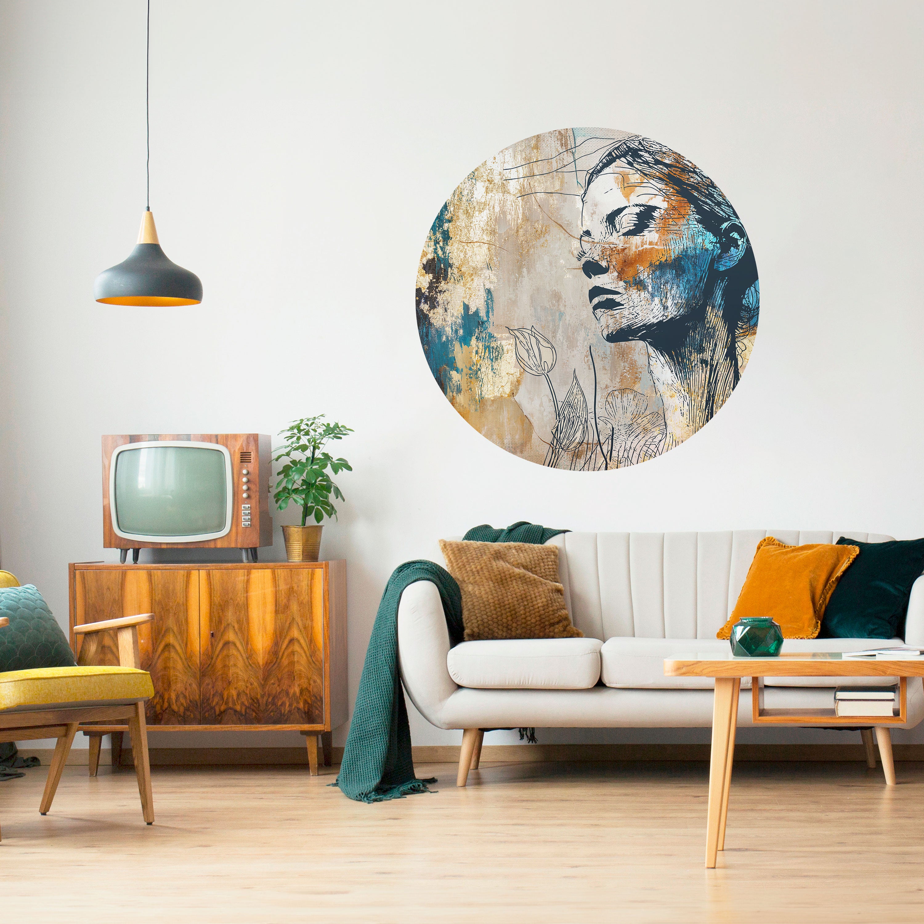 BREAK THE SILENCE Naklejka okrągła