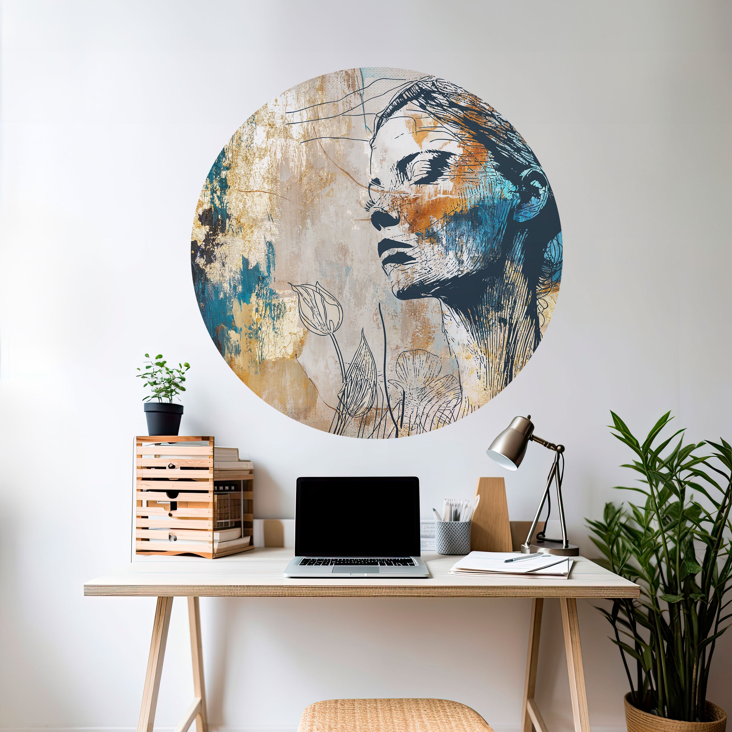 BREAK THE SILENCE Naklejka okrągła