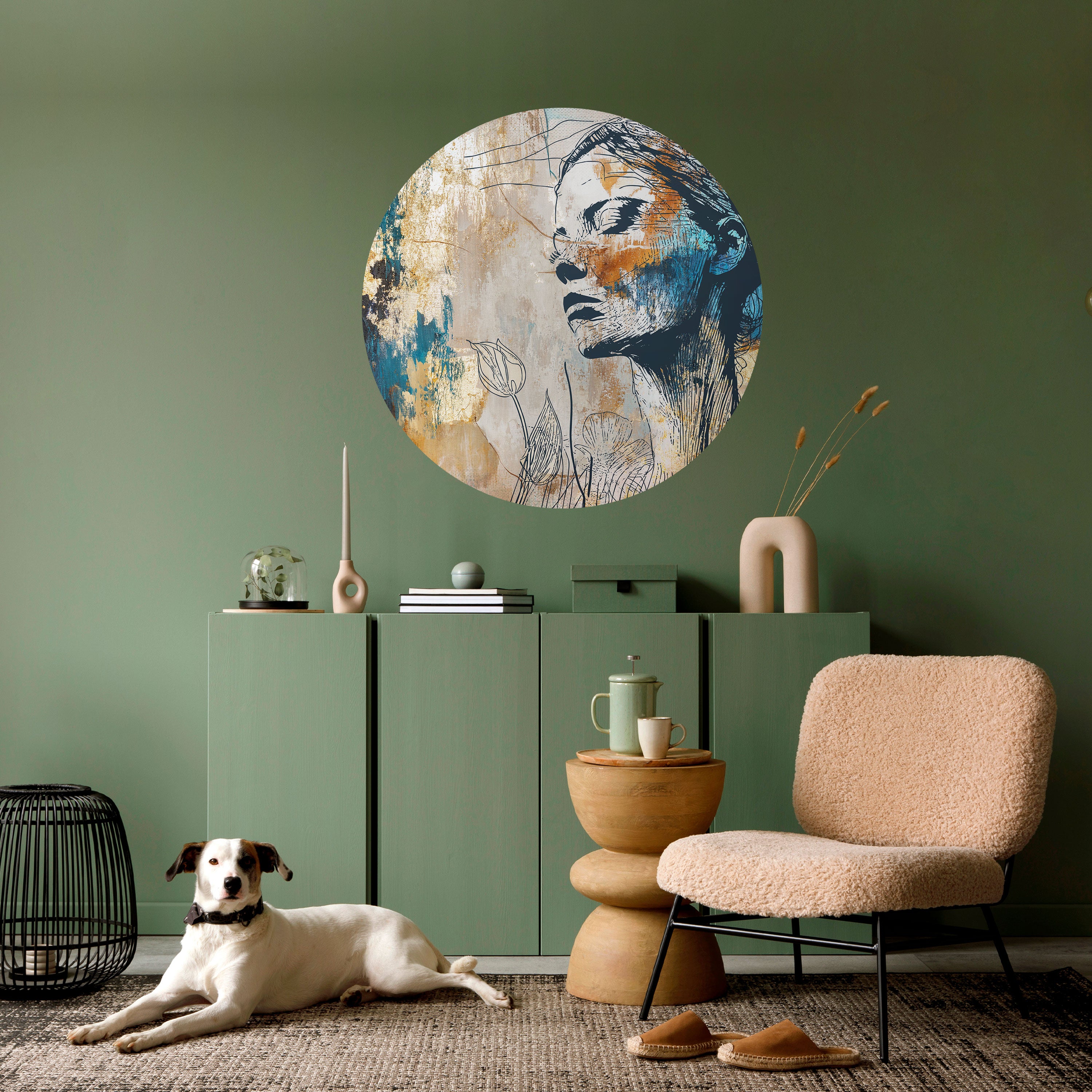 BREAK THE SILENCE Naklejka okrągła