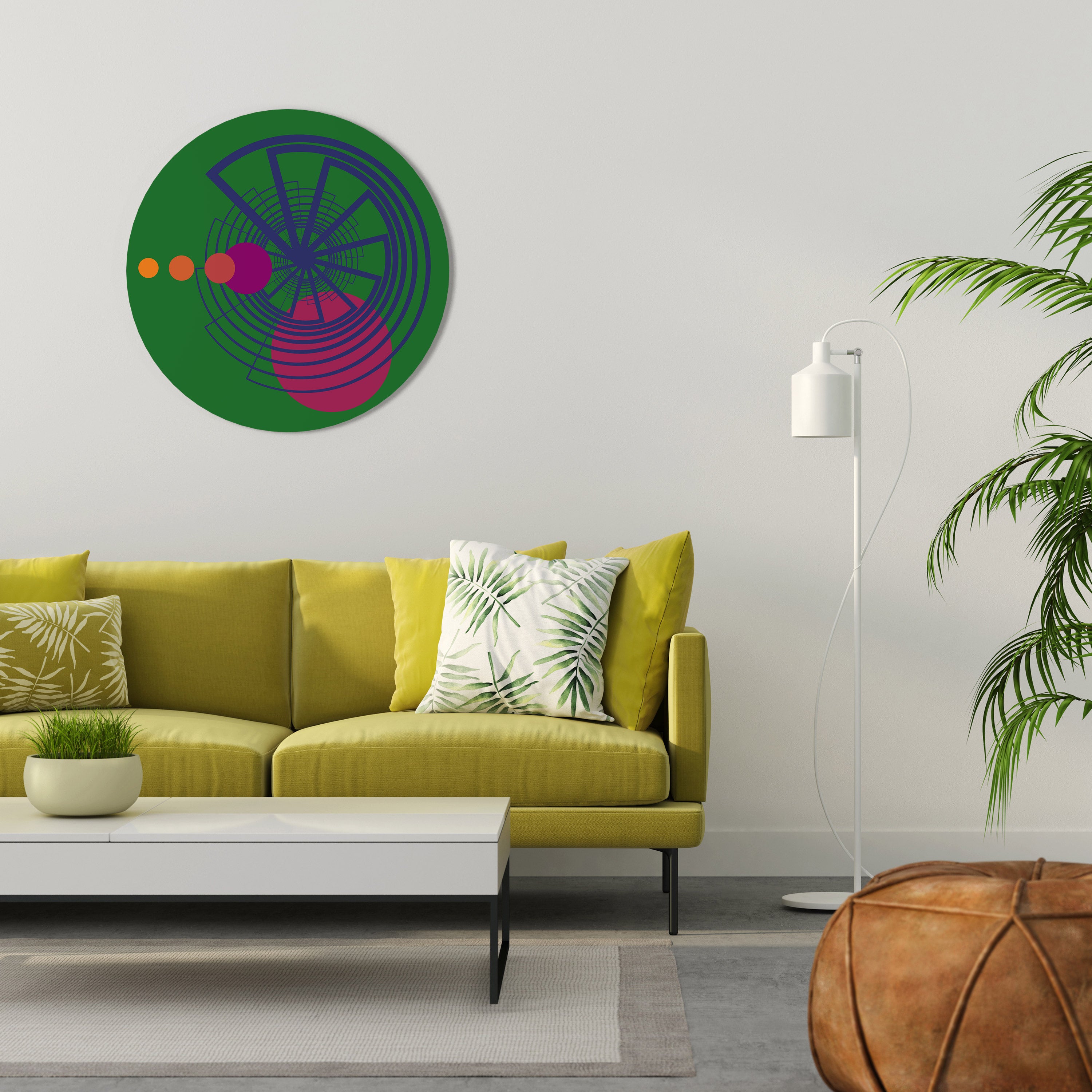 VIVID COLORWHEEL Obraz okrągły