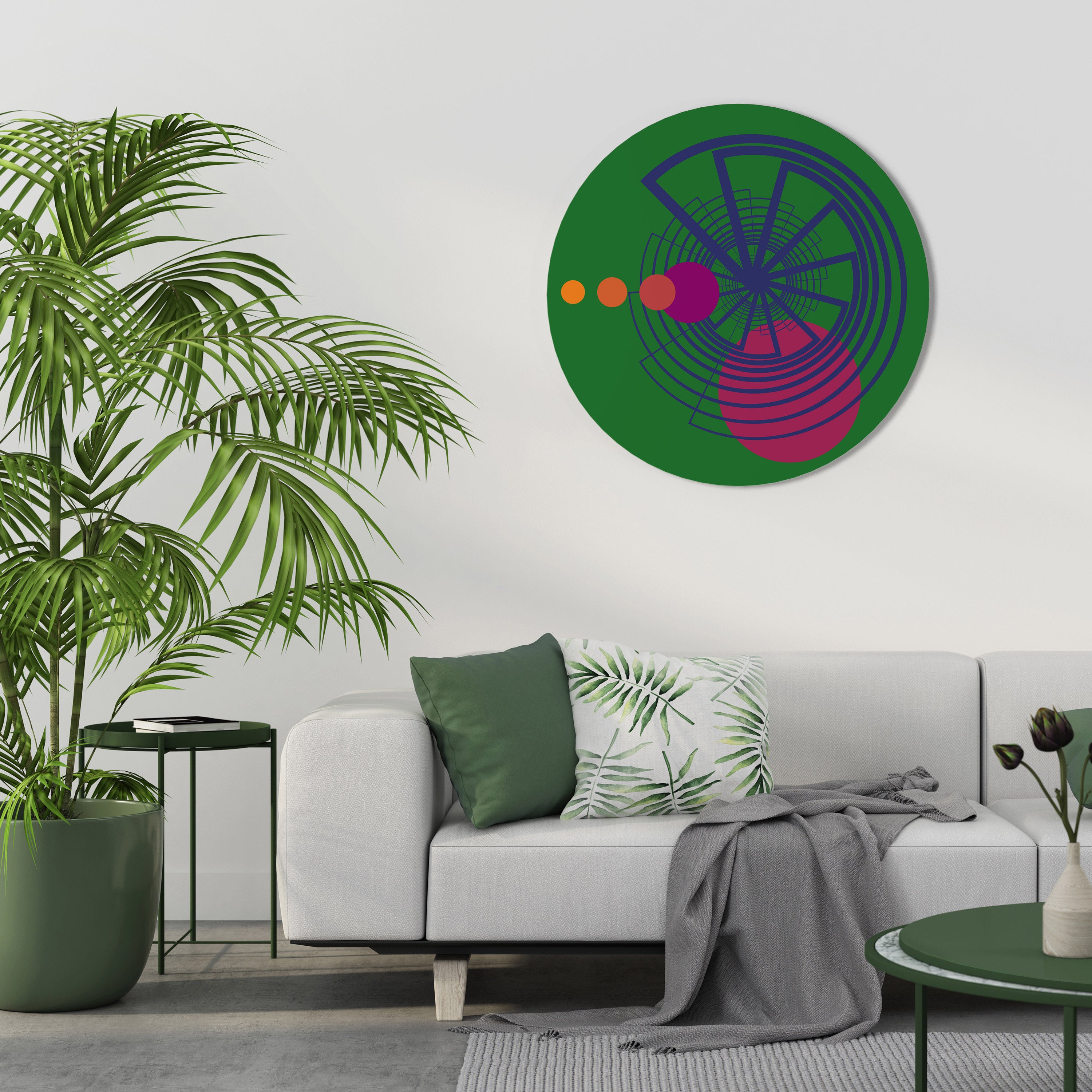 VIVID COLORWHEEL Obraz okrągły