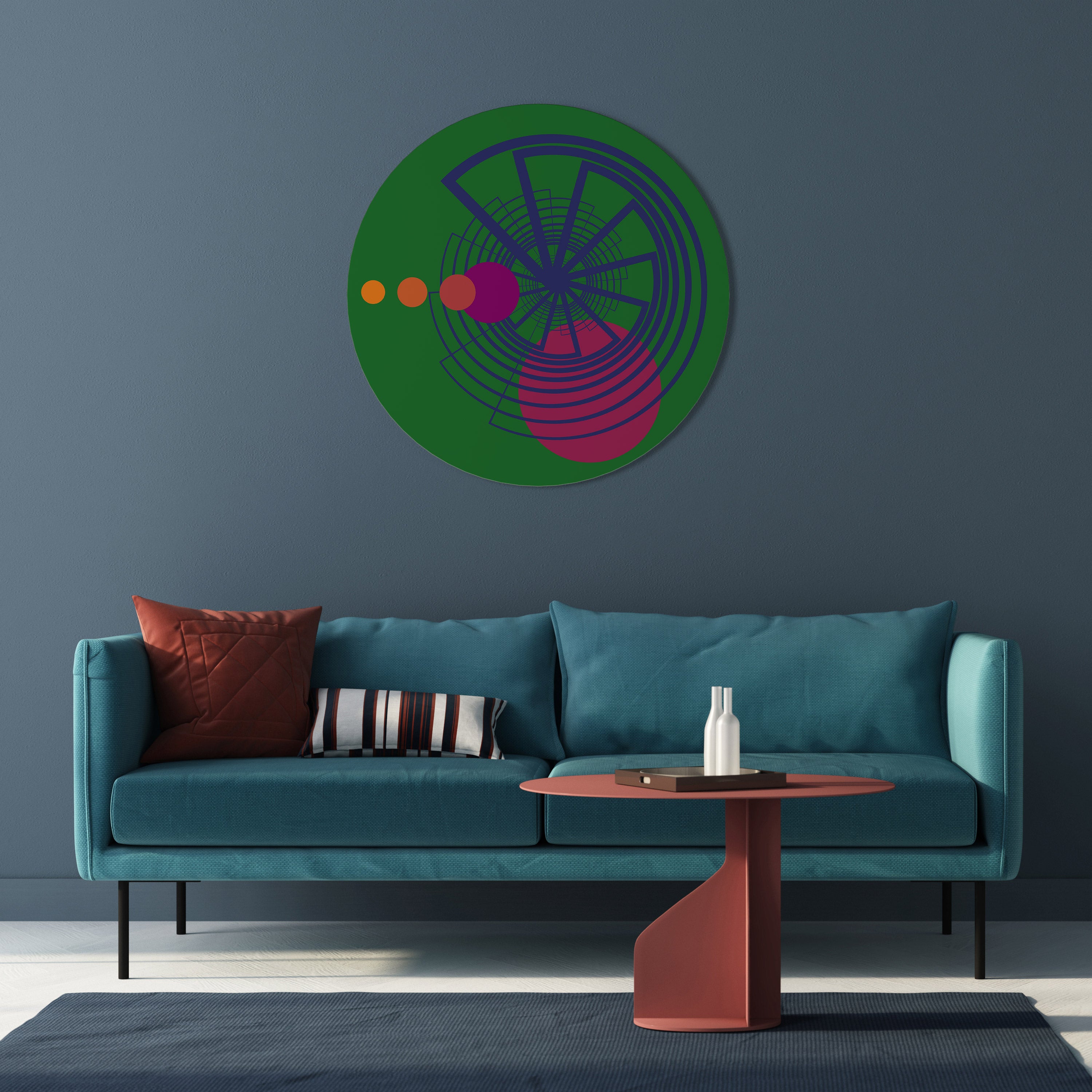 VIVID COLORWHEEL Obraz okrągły