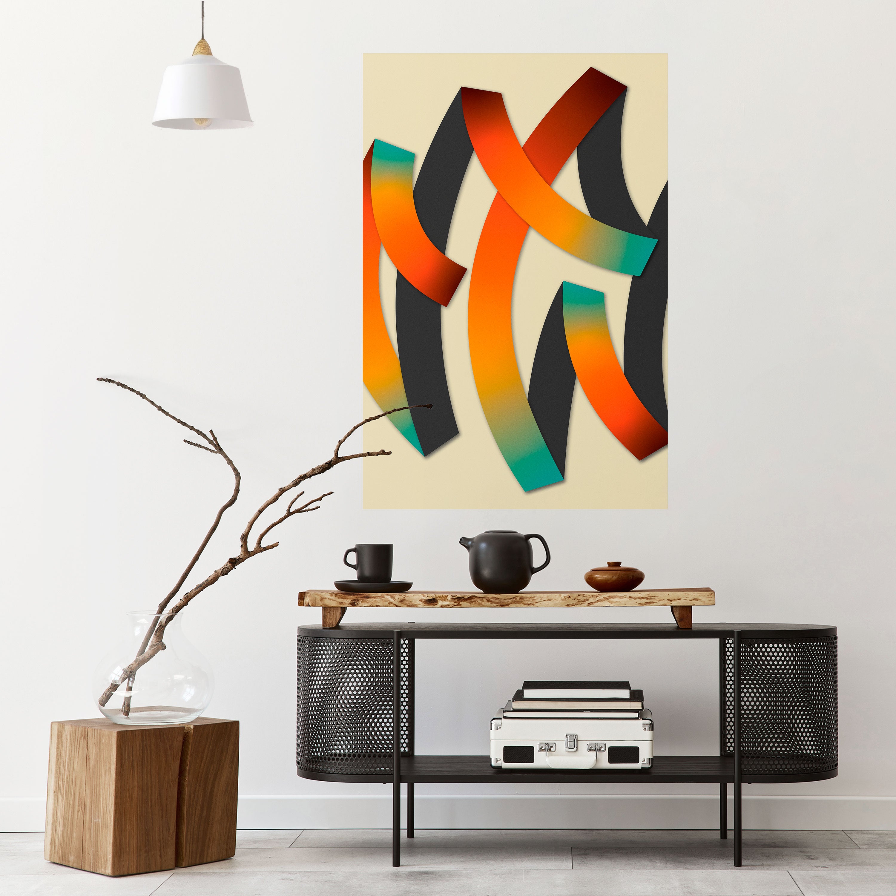 RIBBON REVERIE Naklejka/Plakat pionowy