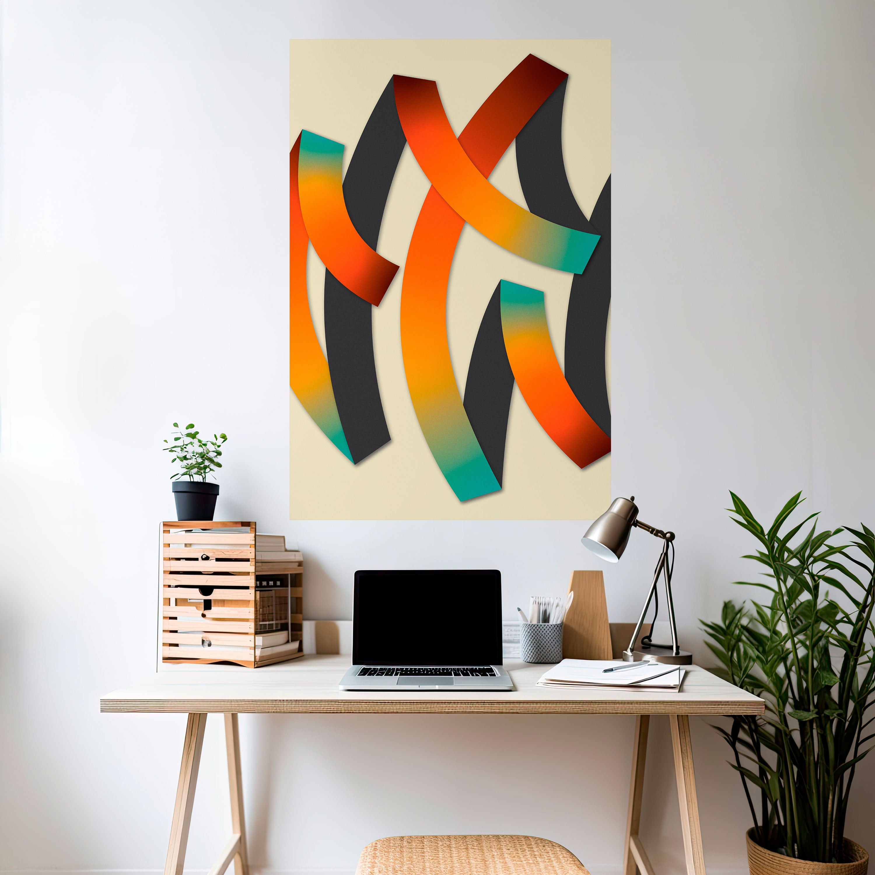 RIBBON REVERIE Naklejka/Plakat pionowy