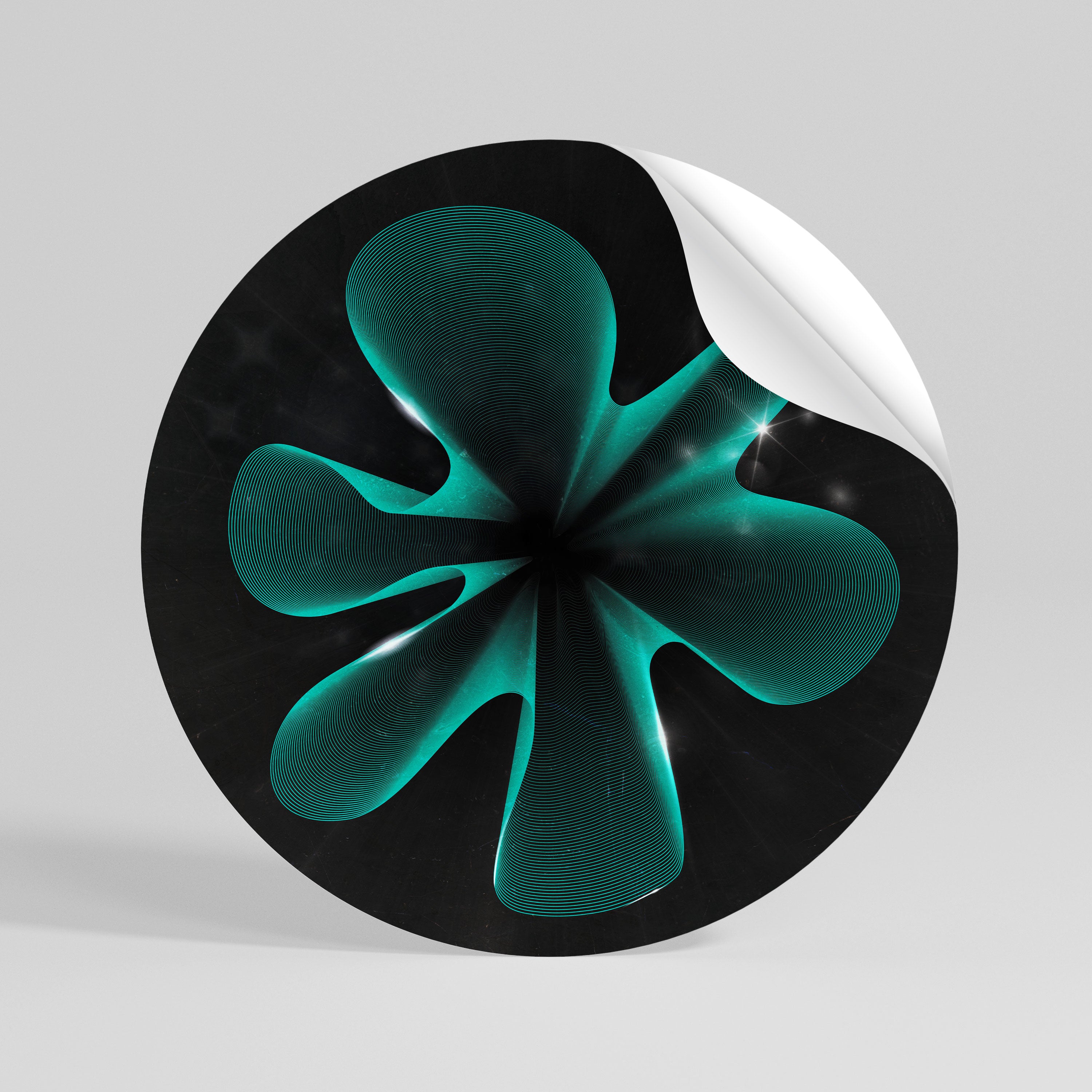 ELECTRIC ILLUSION Naklejka okrągła