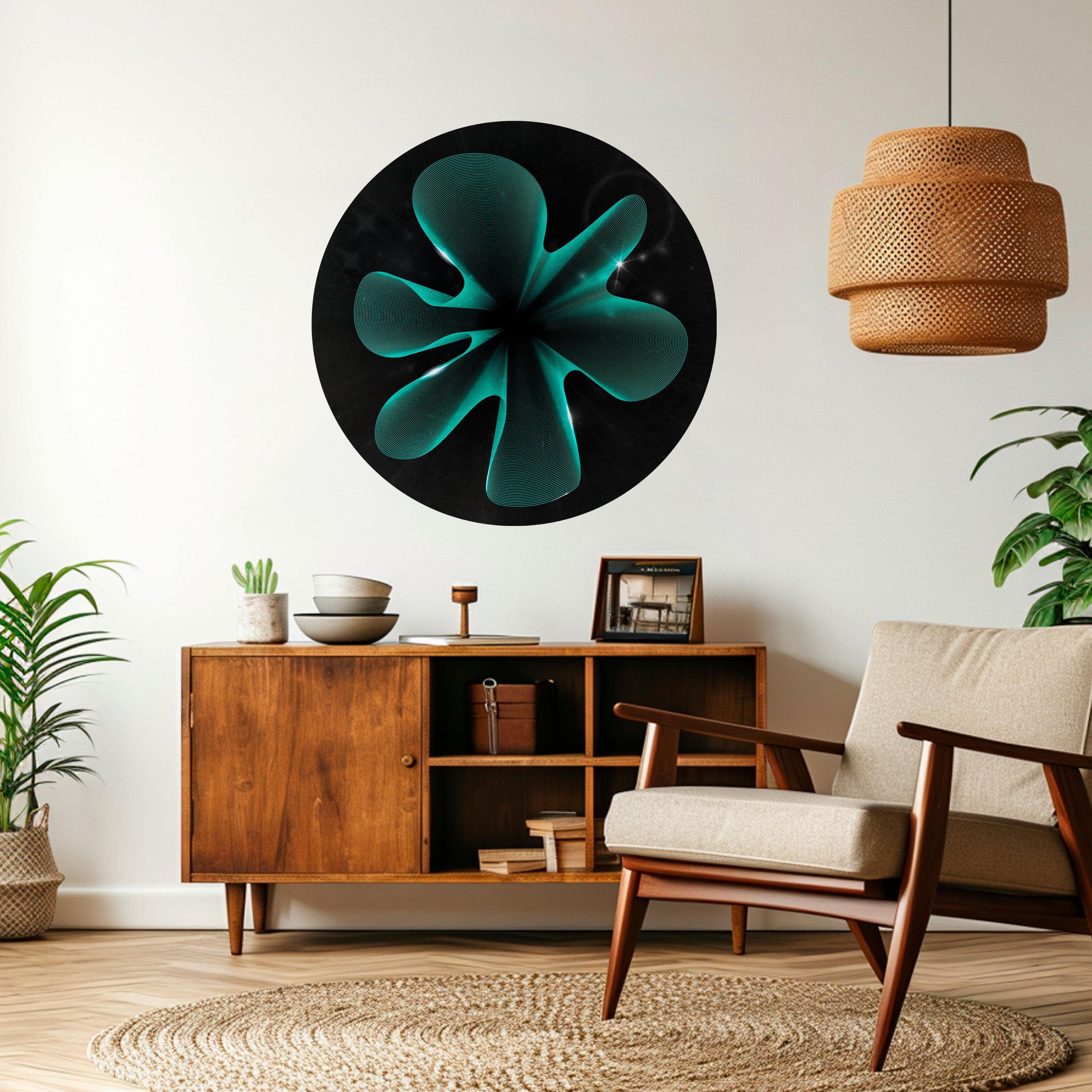 ELECTRIC ILLUSION Naklejka okrągła