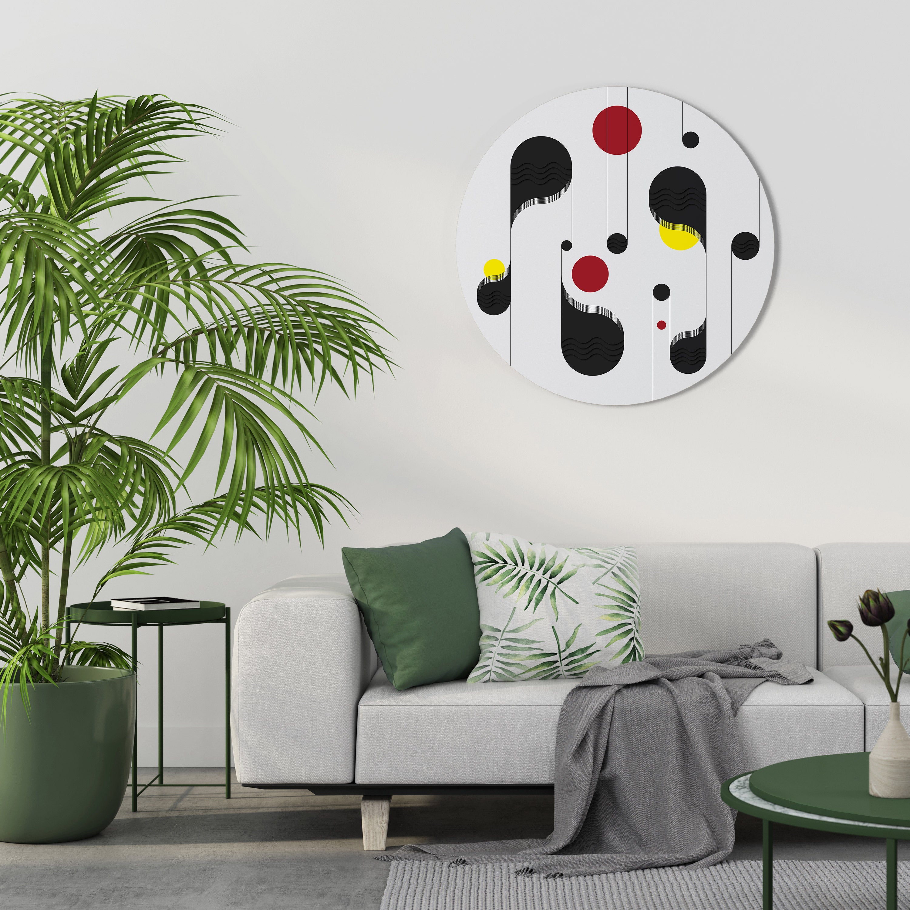 DOT-TO-DOT LULLABY Obraz okrągły