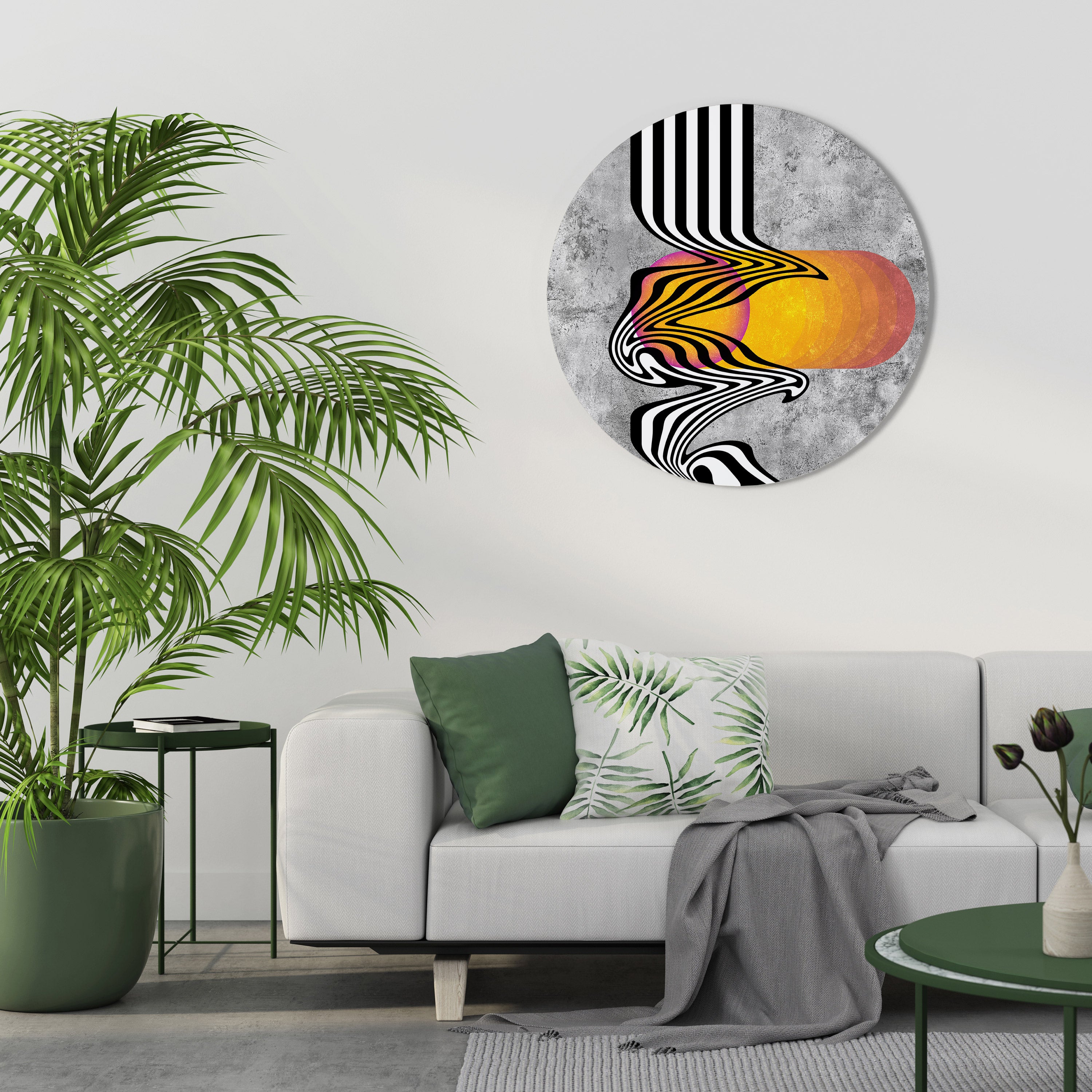 WHIMSICAL WAVES Obraz okrągły