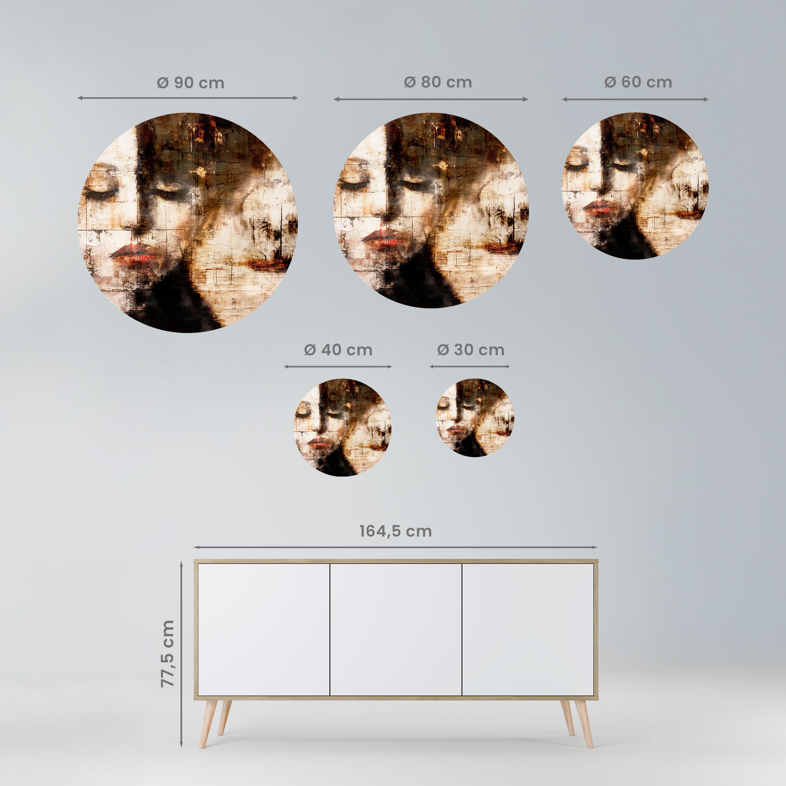 CAPTURED SERENITY Naklejka okrągła