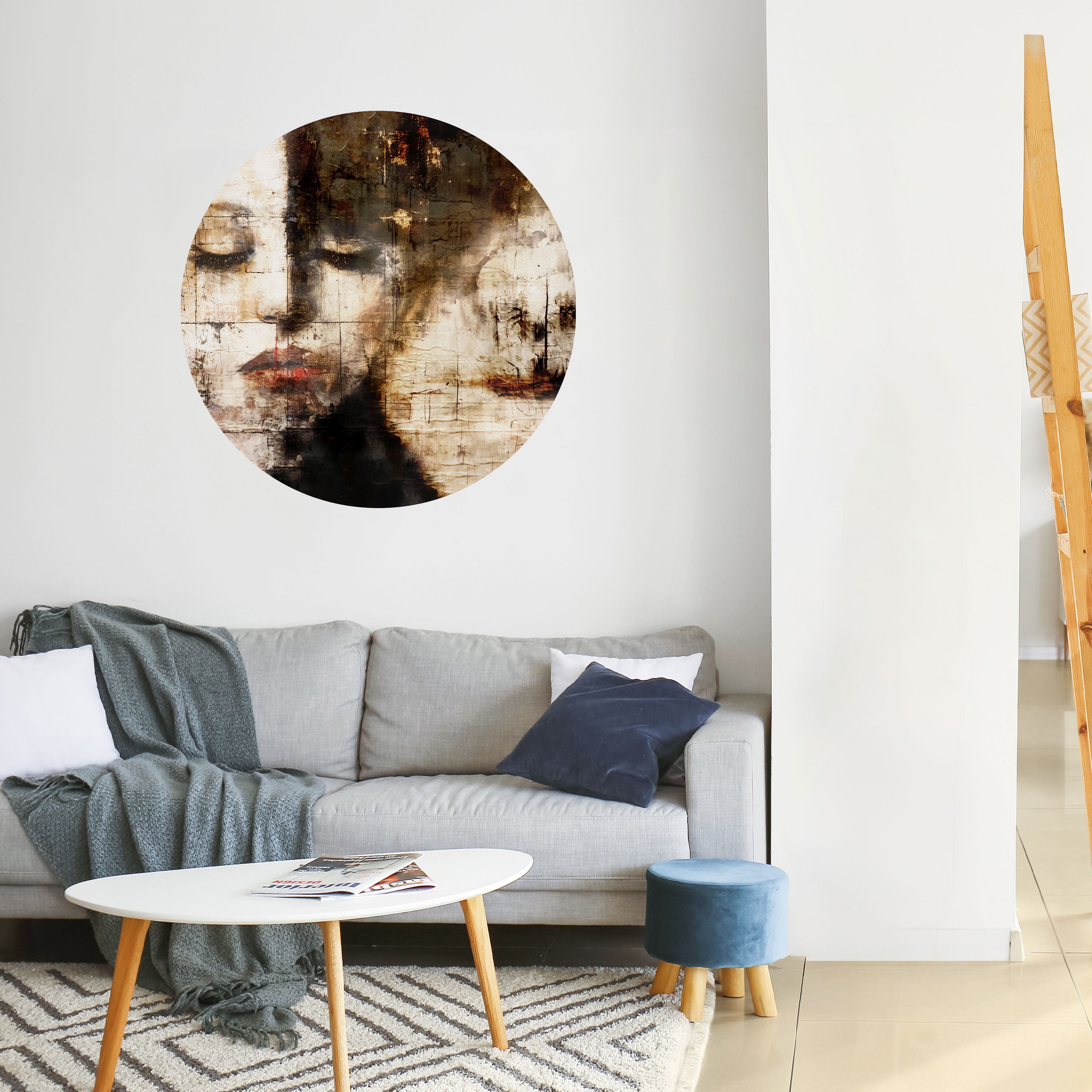 CAPTURED SERENITY Naklejka okrągła