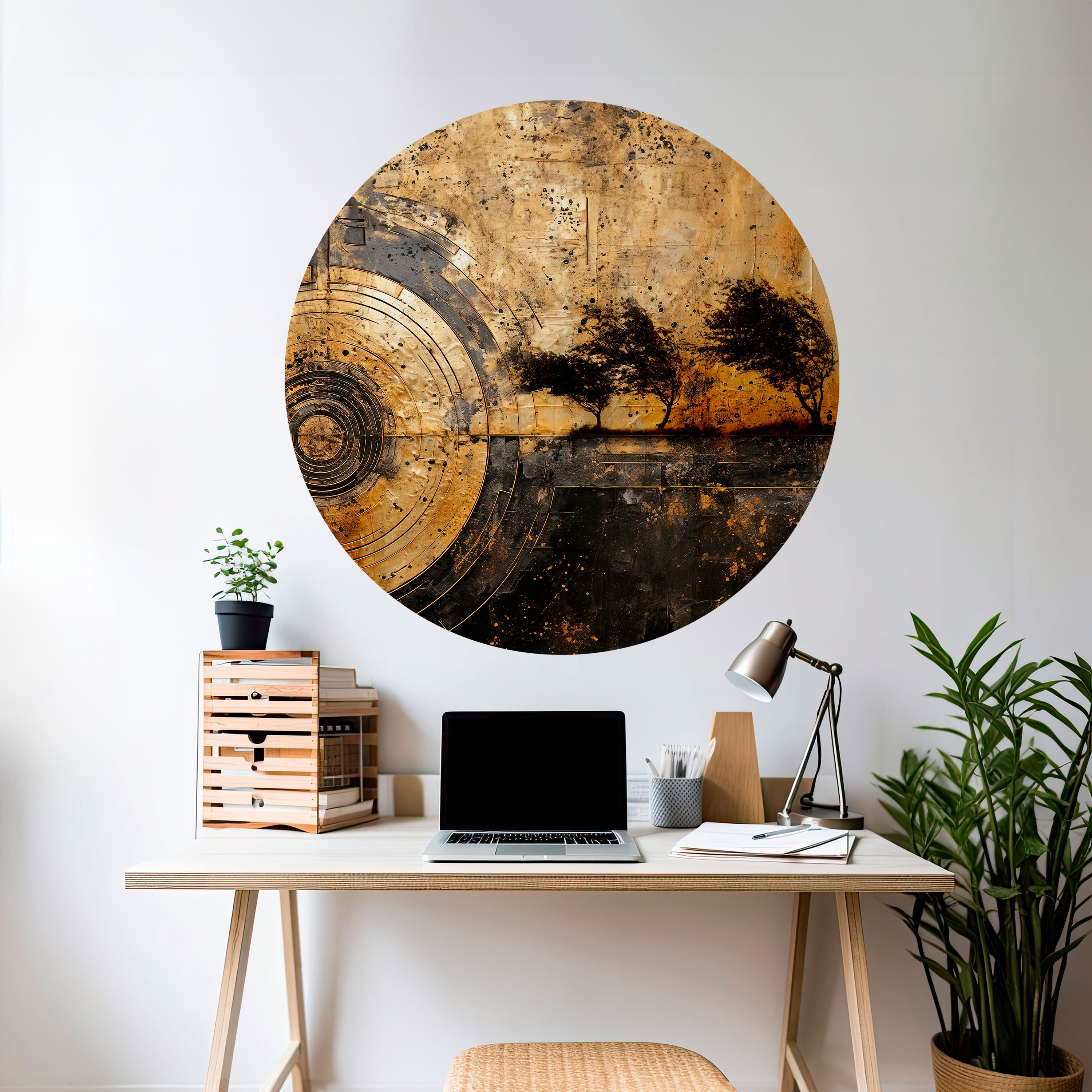 COPPERY EARTHQUAKE Naklejka okrągła