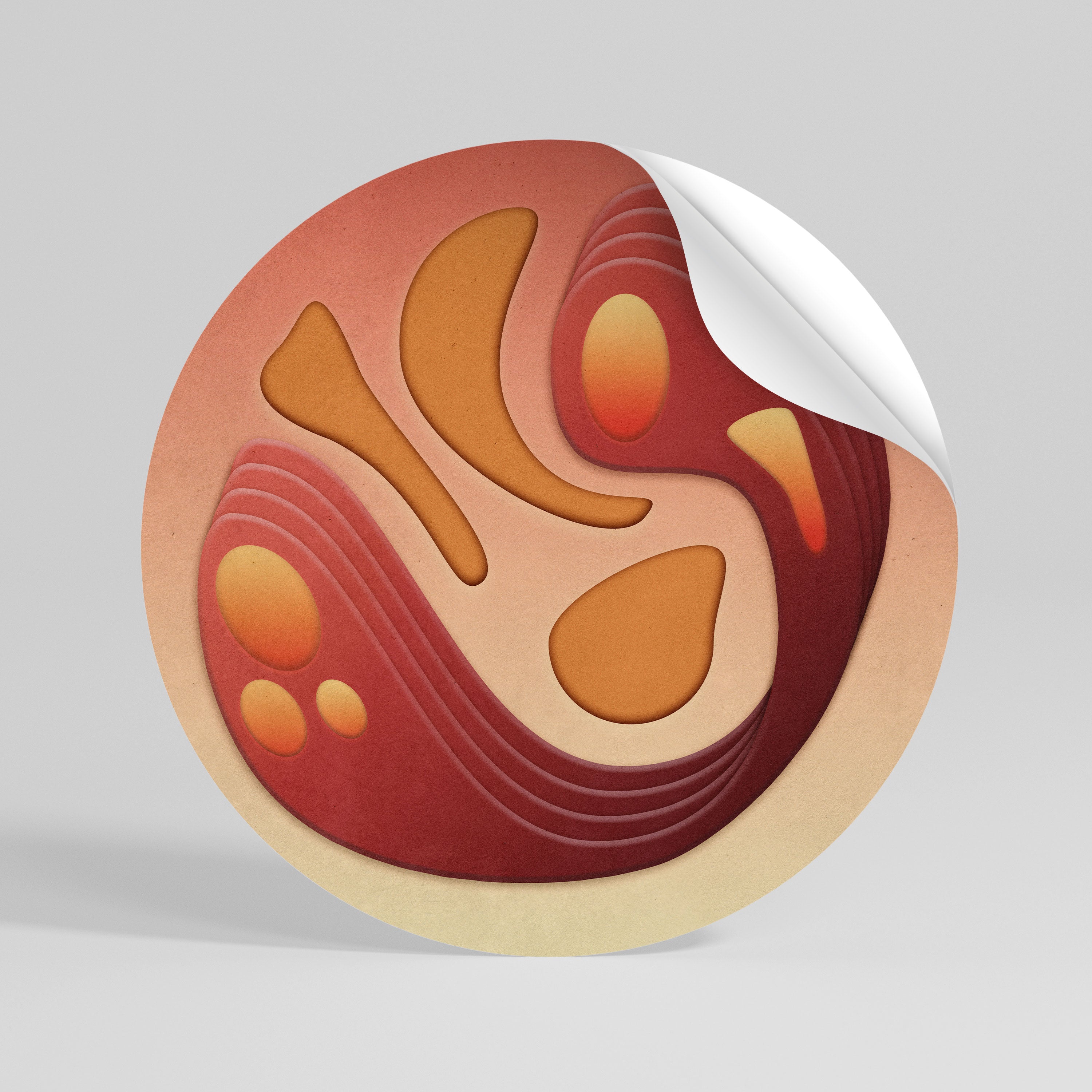 IMMERSION STRUCTURE Naklejka okrągła