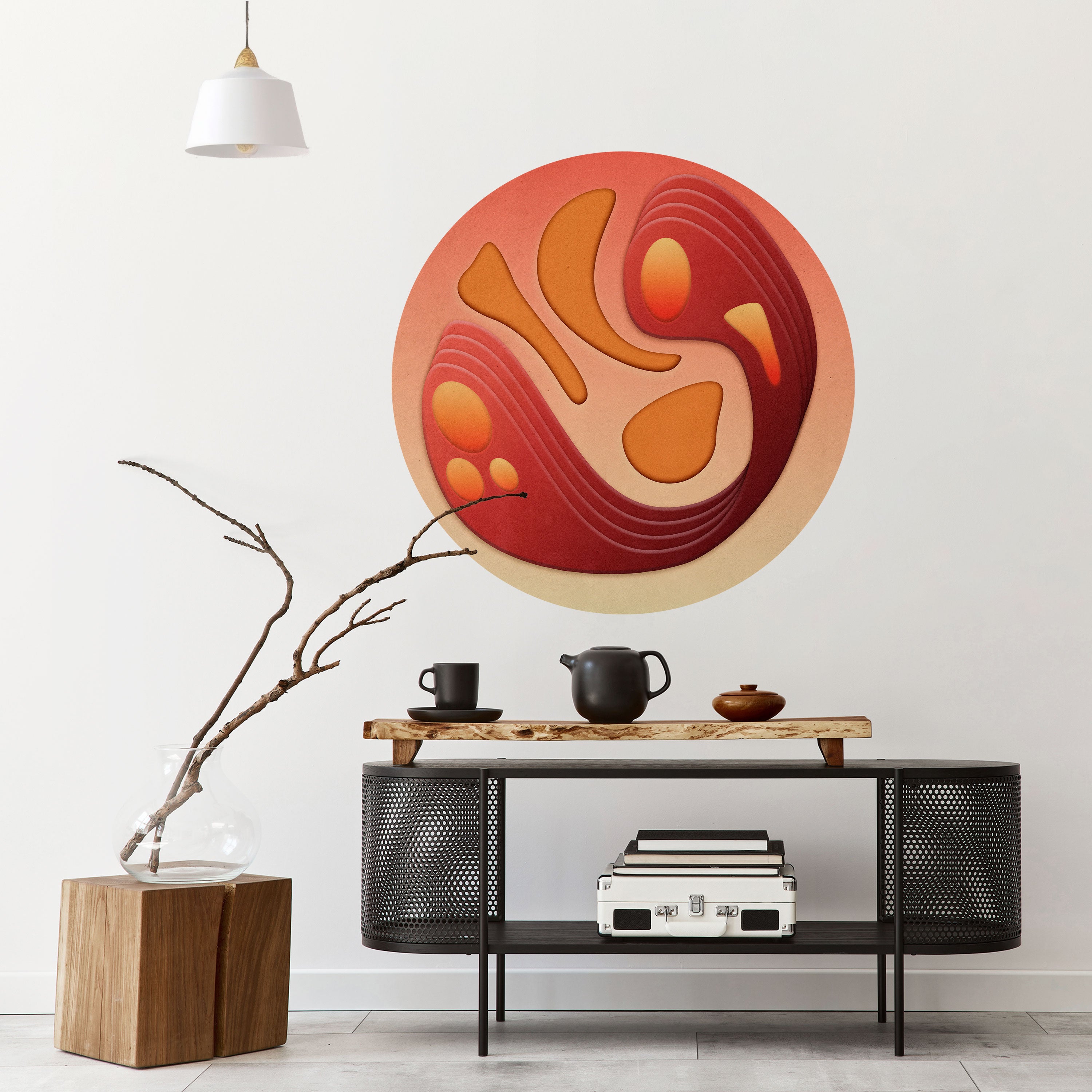 IMMERSION STRUCTURE Naklejka okrągła