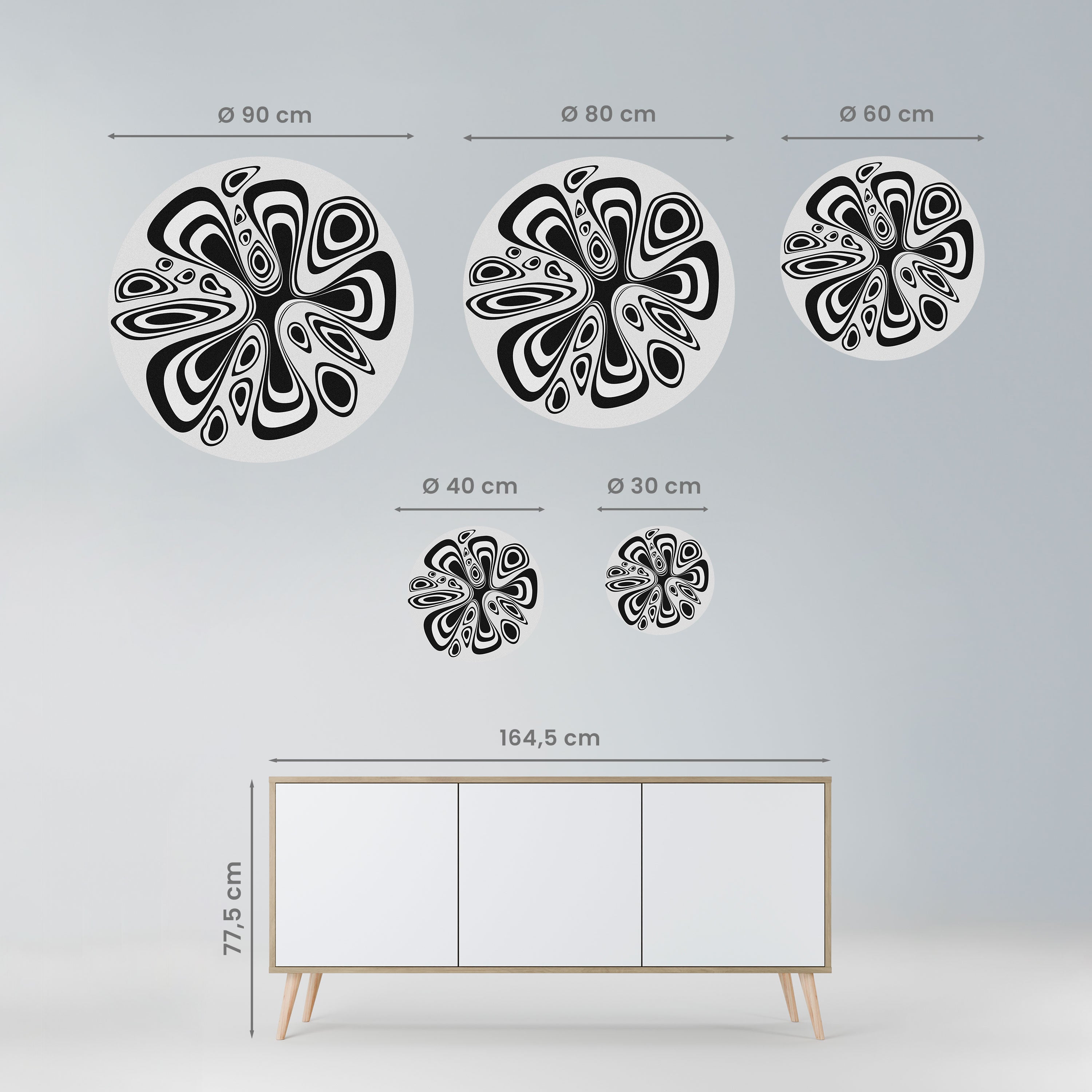 HIPNOTIZING BLOT Naklejka okrągła