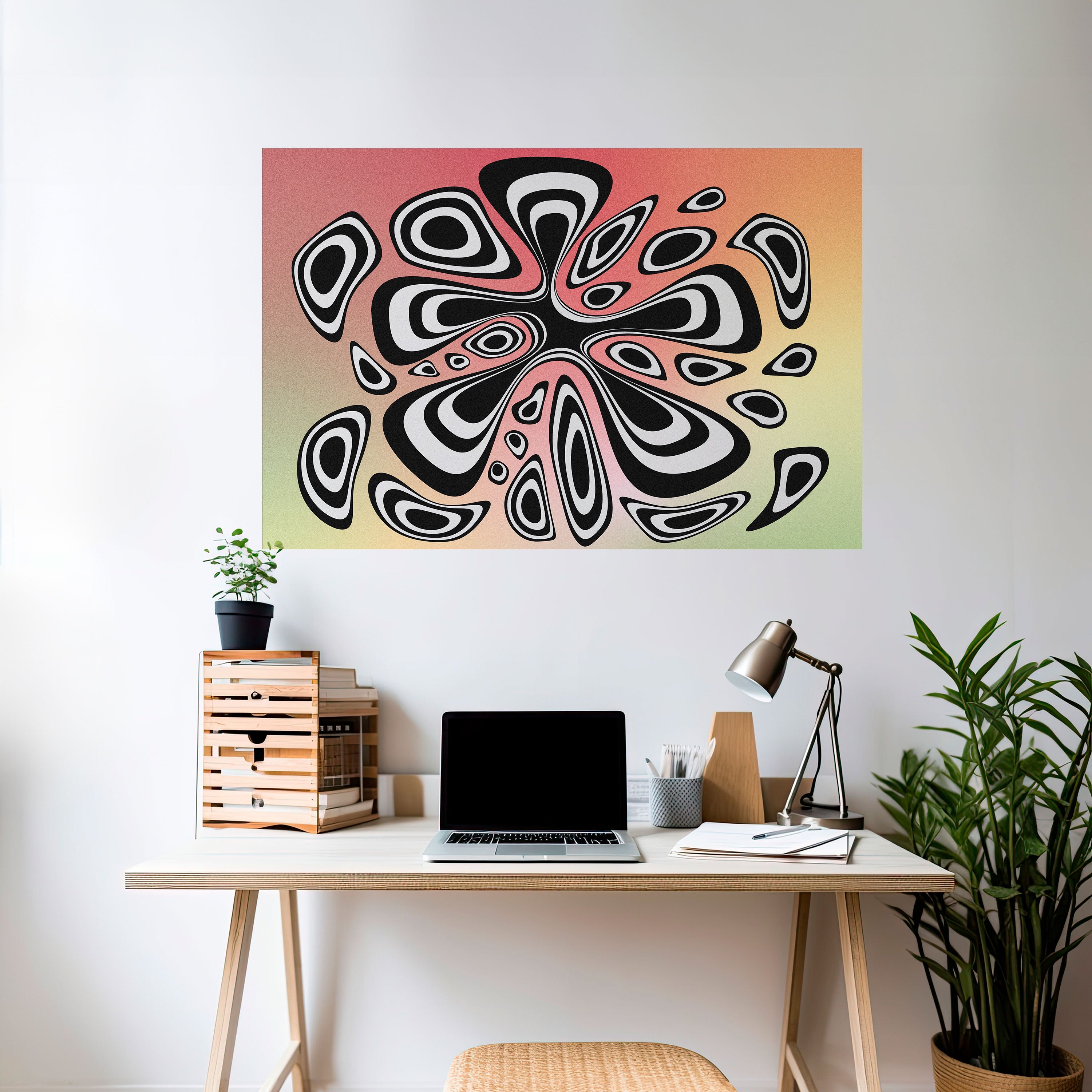 ILLUSIONARY SPLASH Naklejka/Plakat poziomy
