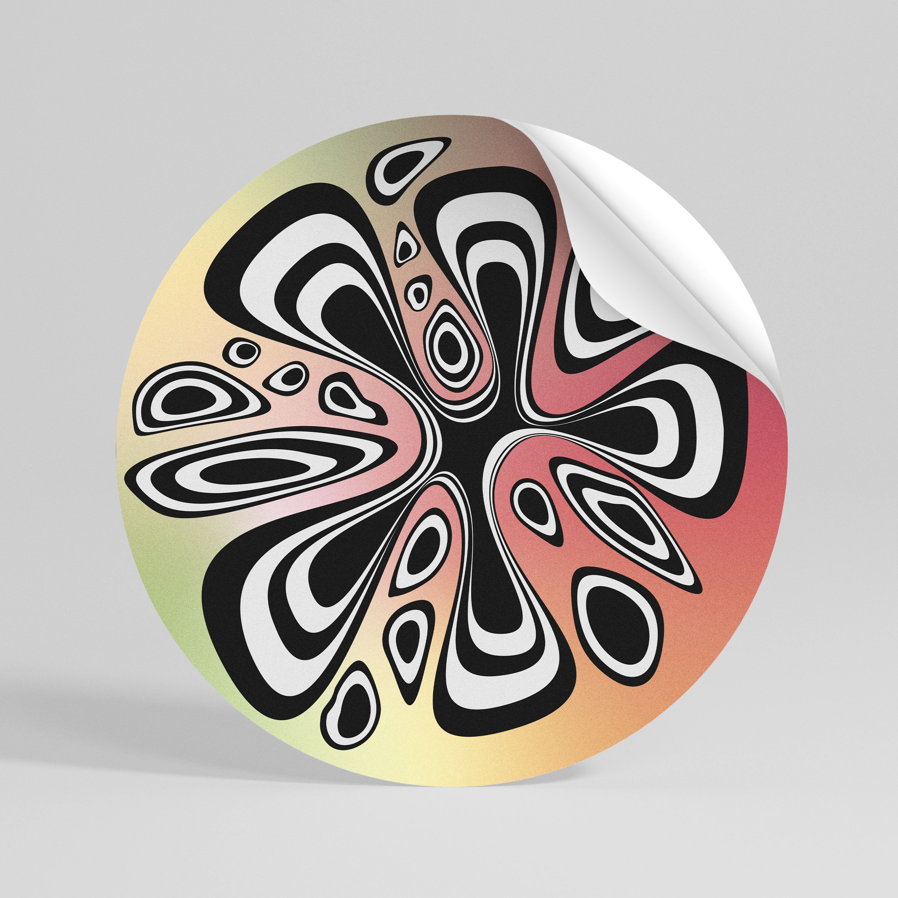 ILLUSIONARY SPLASH Naklejka okrągła