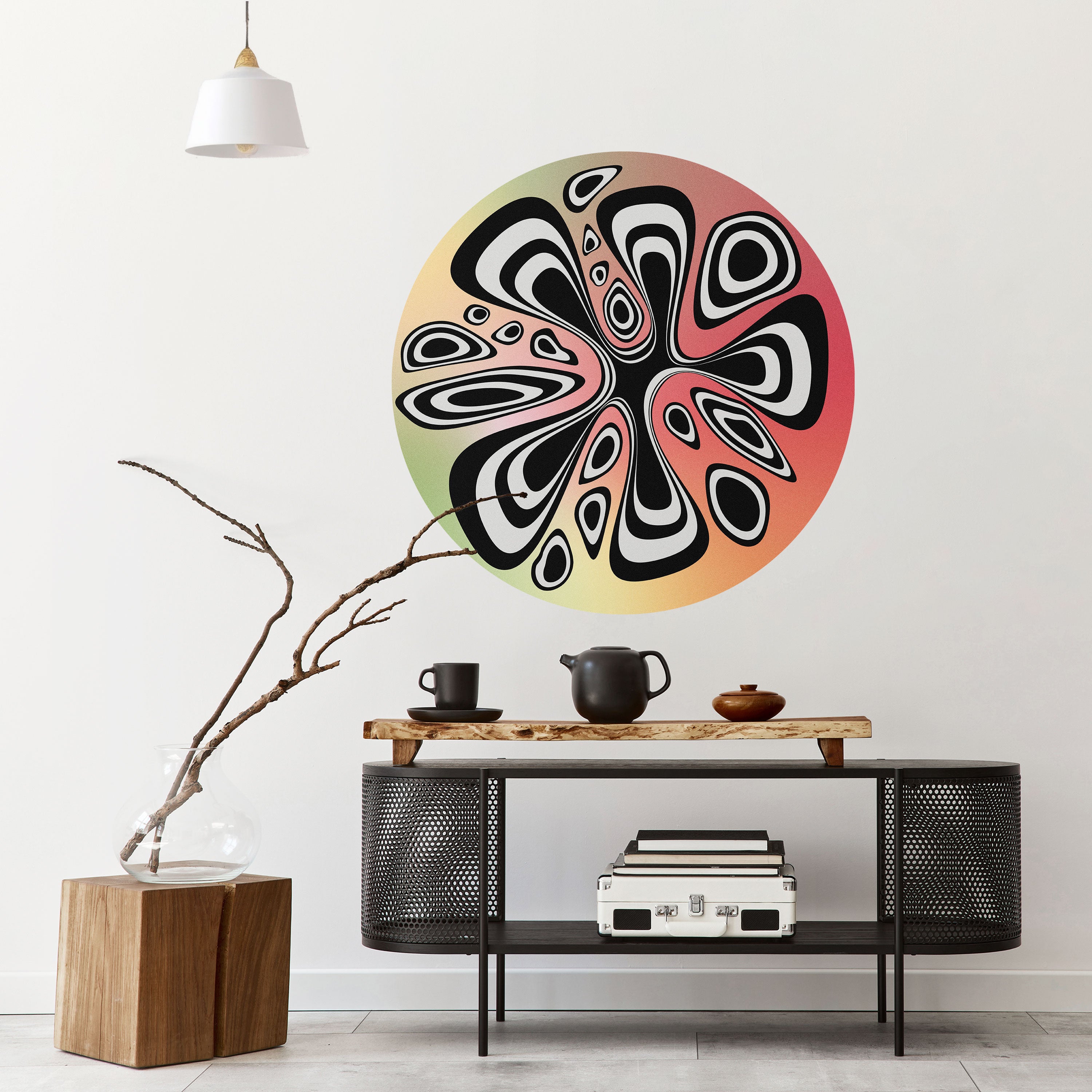 ILLUSIONARY SPLASH Naklejka okrągła