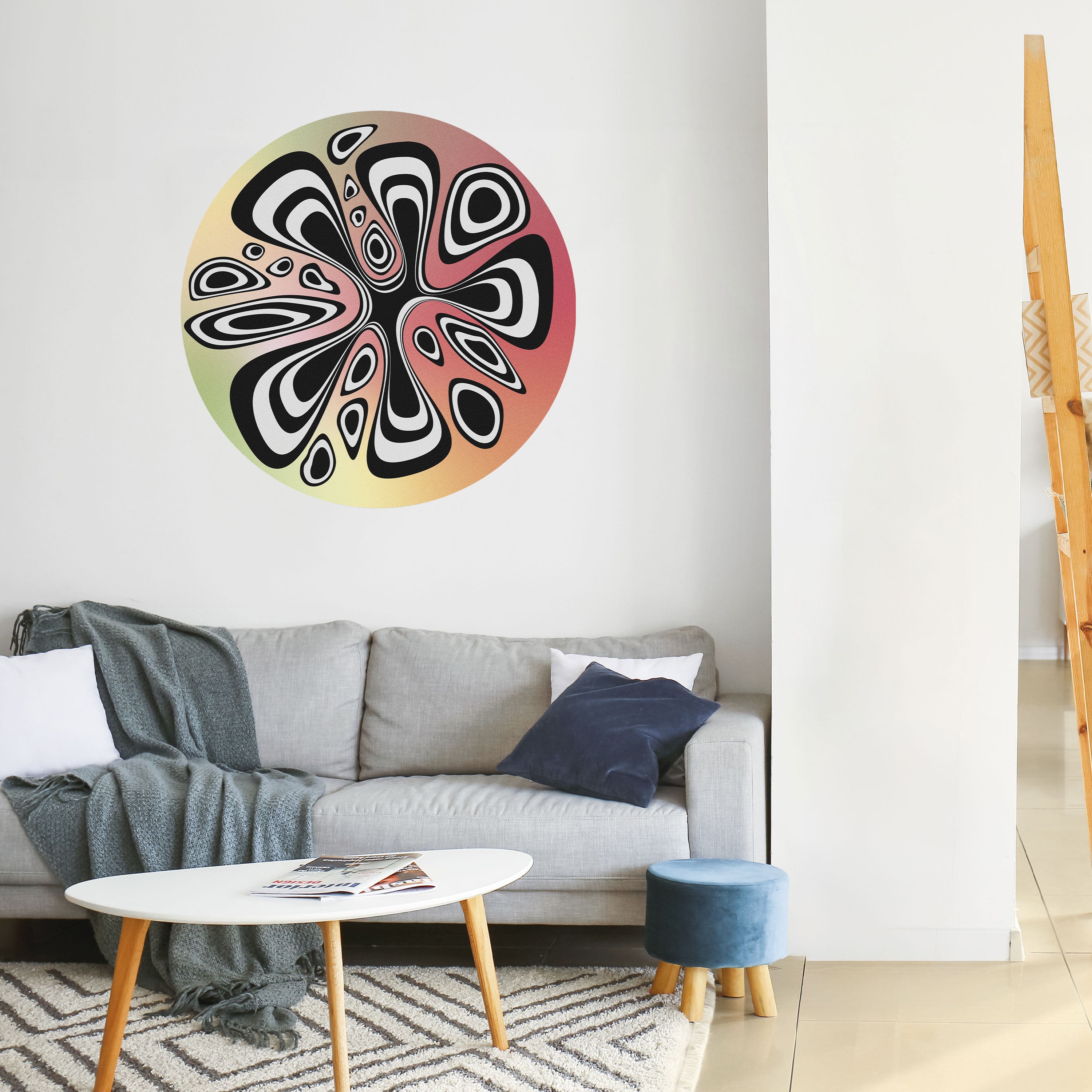 ILLUSIONARY SPLASH Naklejka okrągła