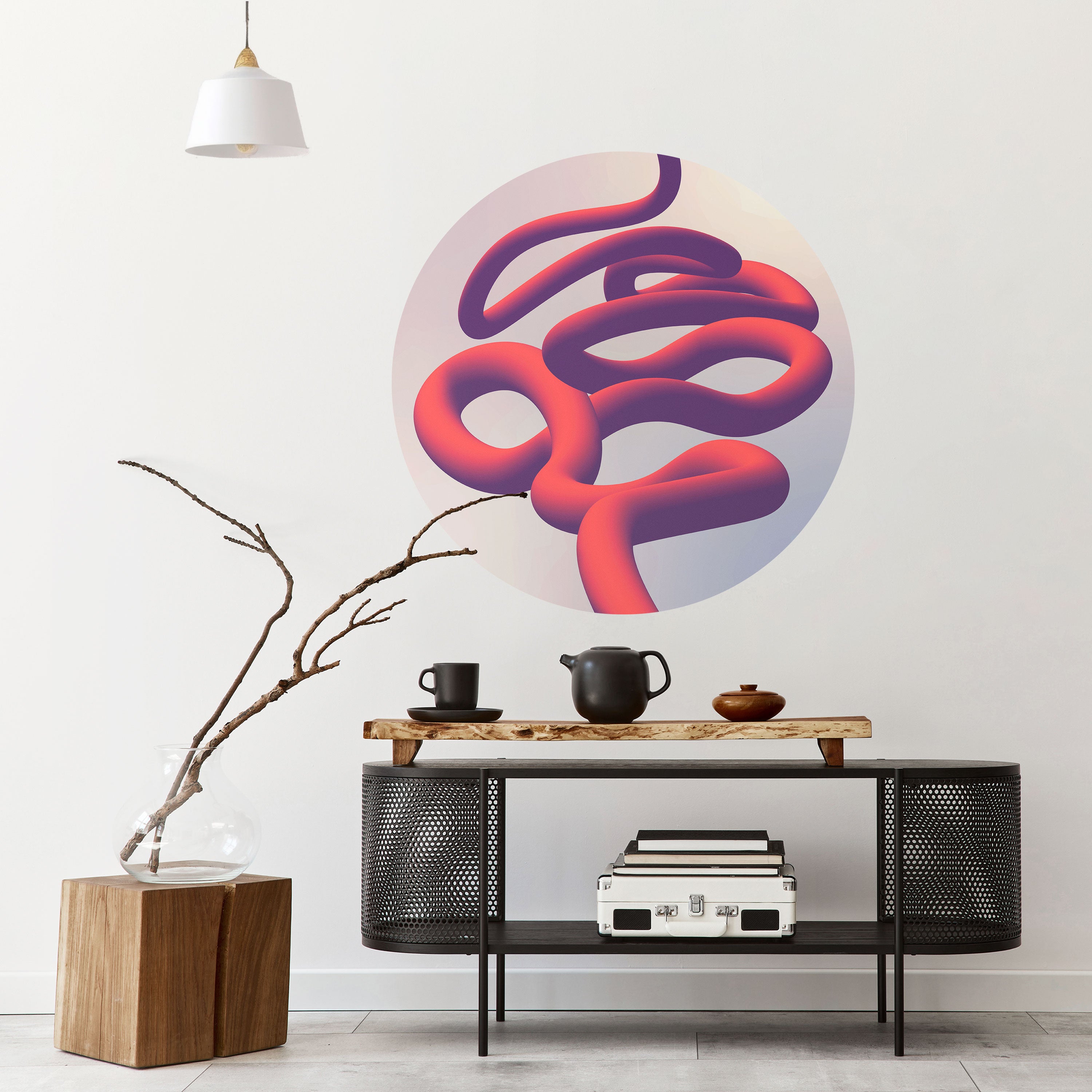 INFINITY WIRE Naklejka okrągła