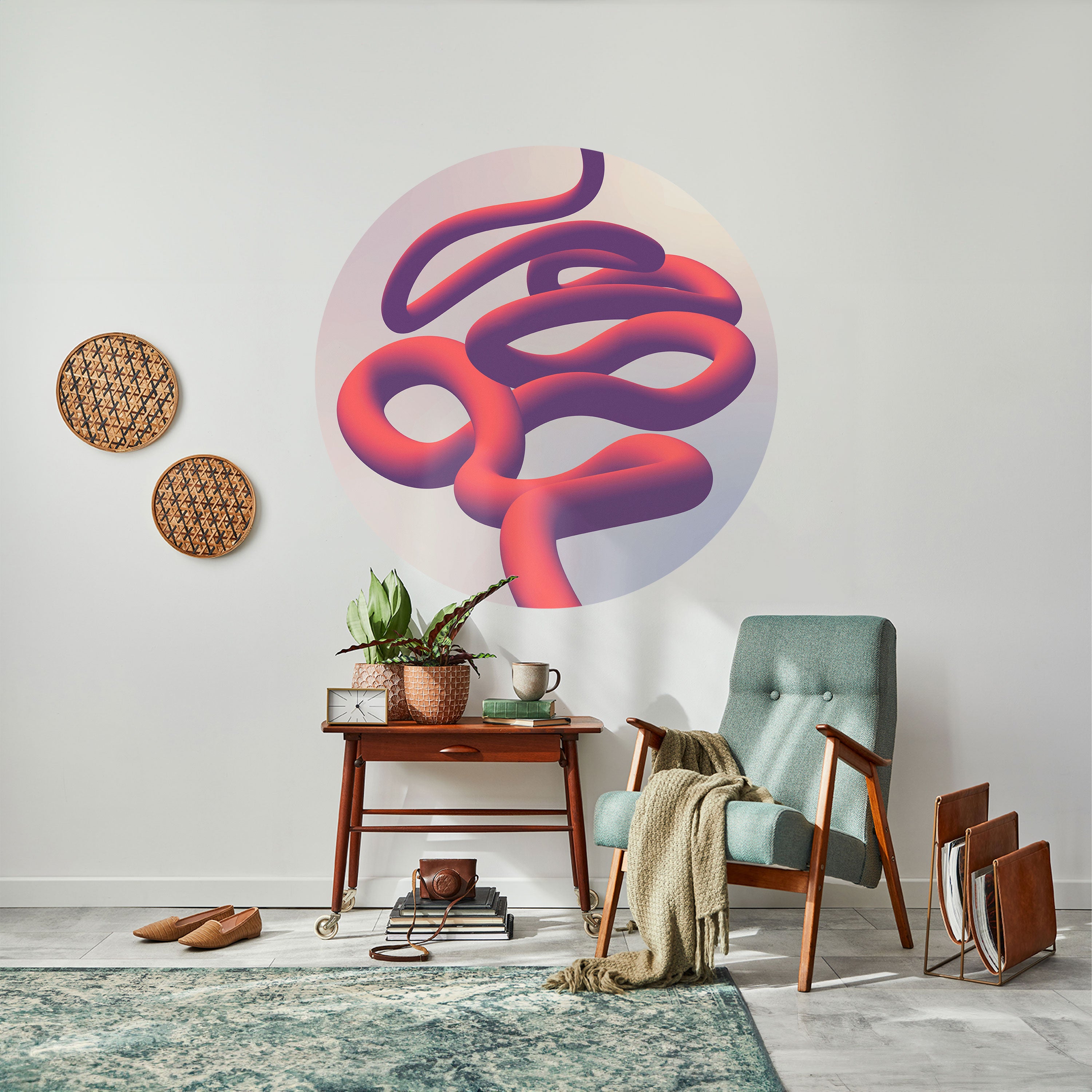 INFINITY WIRE Naklejka okrągła