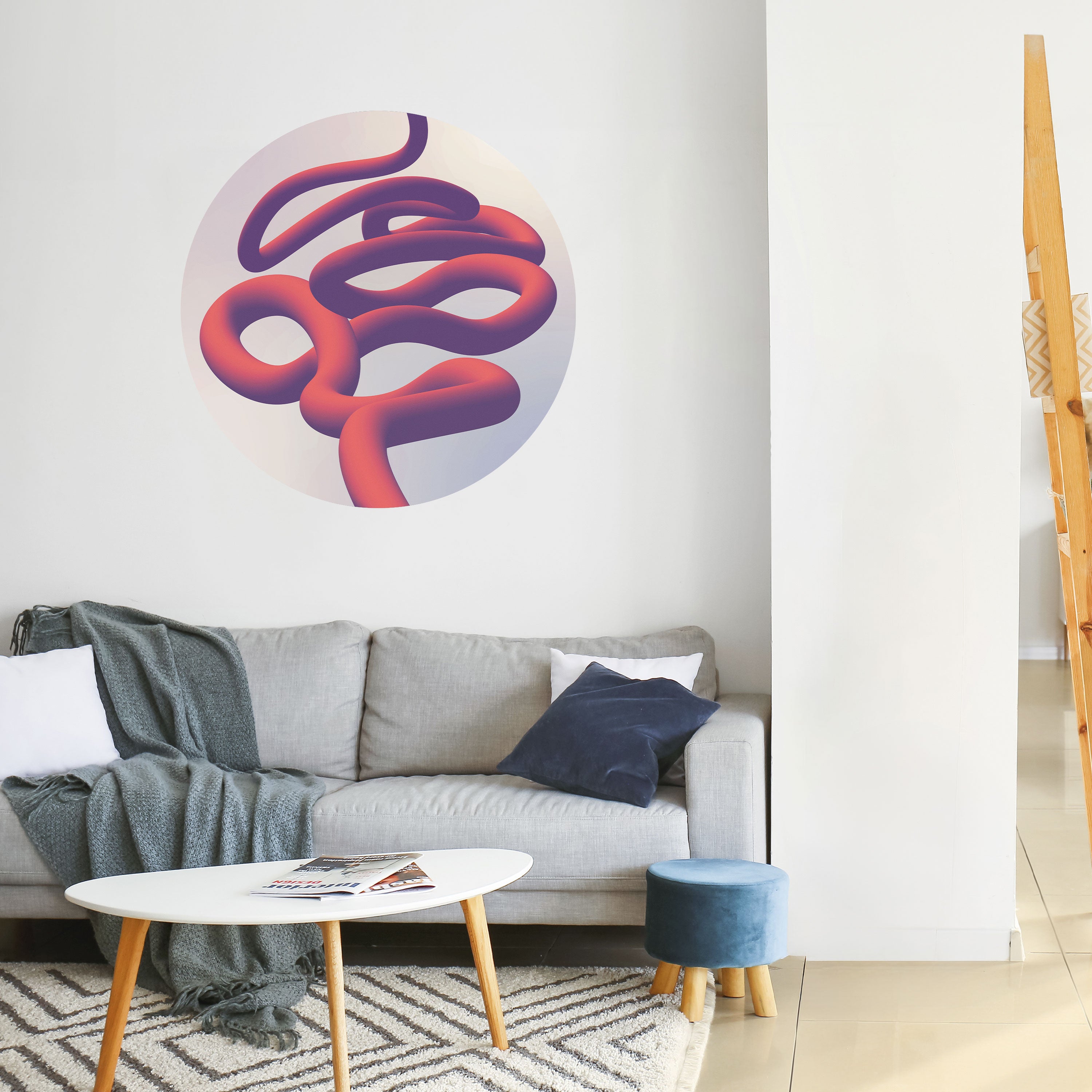 INFINITY WIRE Naklejka okrągła