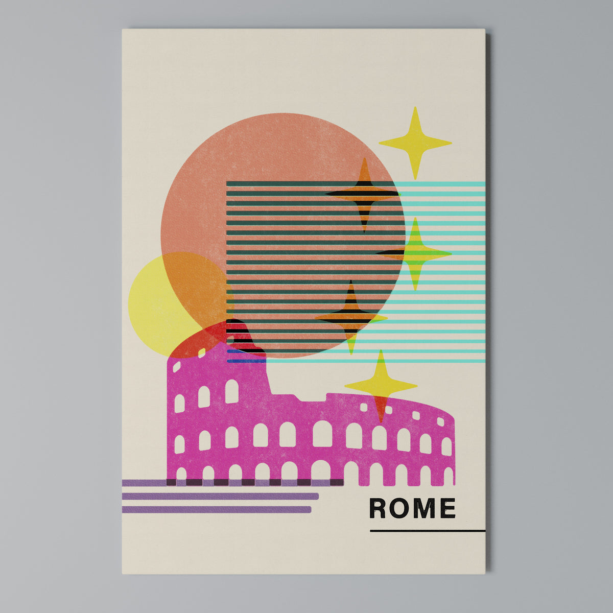 ROMAN SPARKLE Pionowy obraz na płótnie