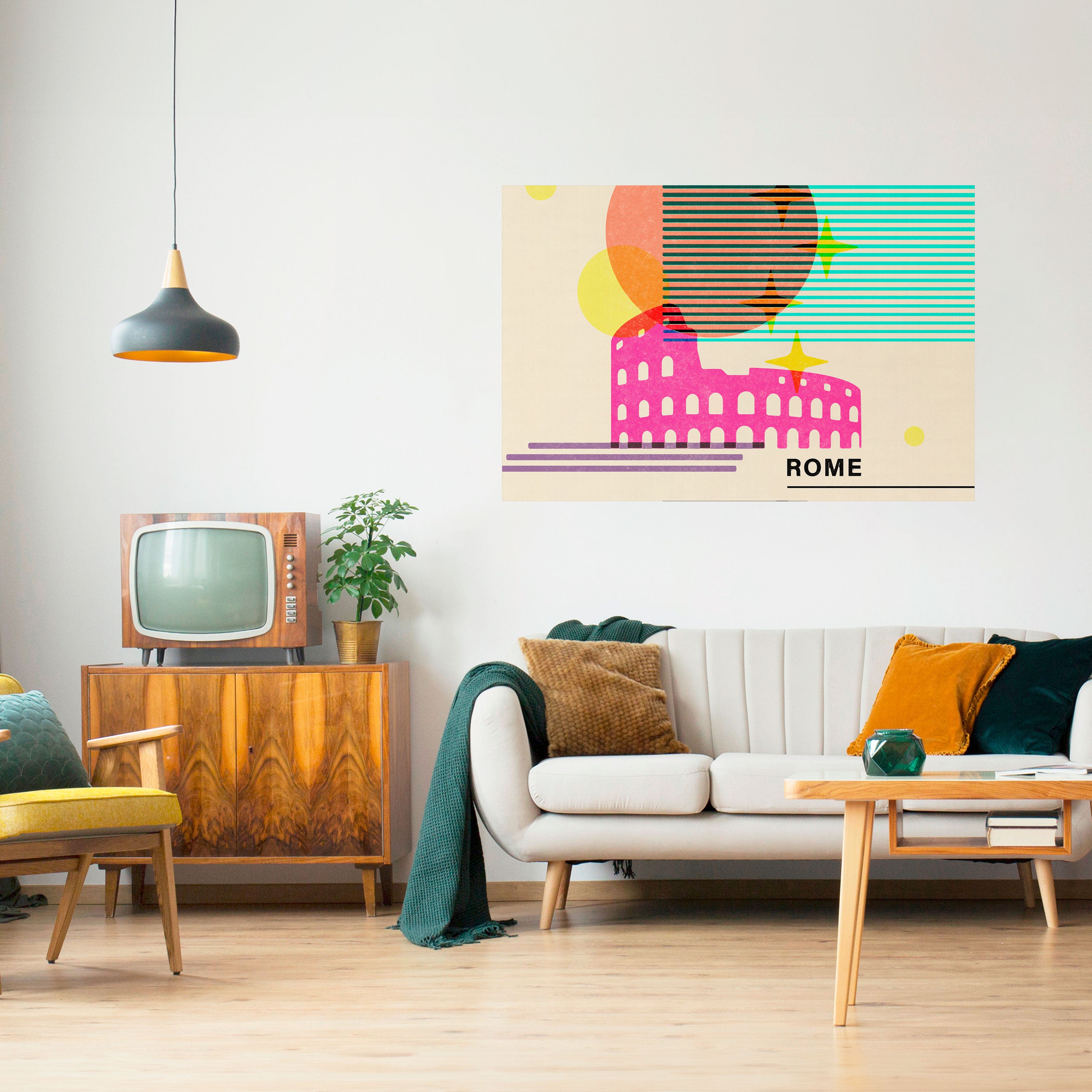 ROMAN SPARKLE Naklejka/Plakat poziomy