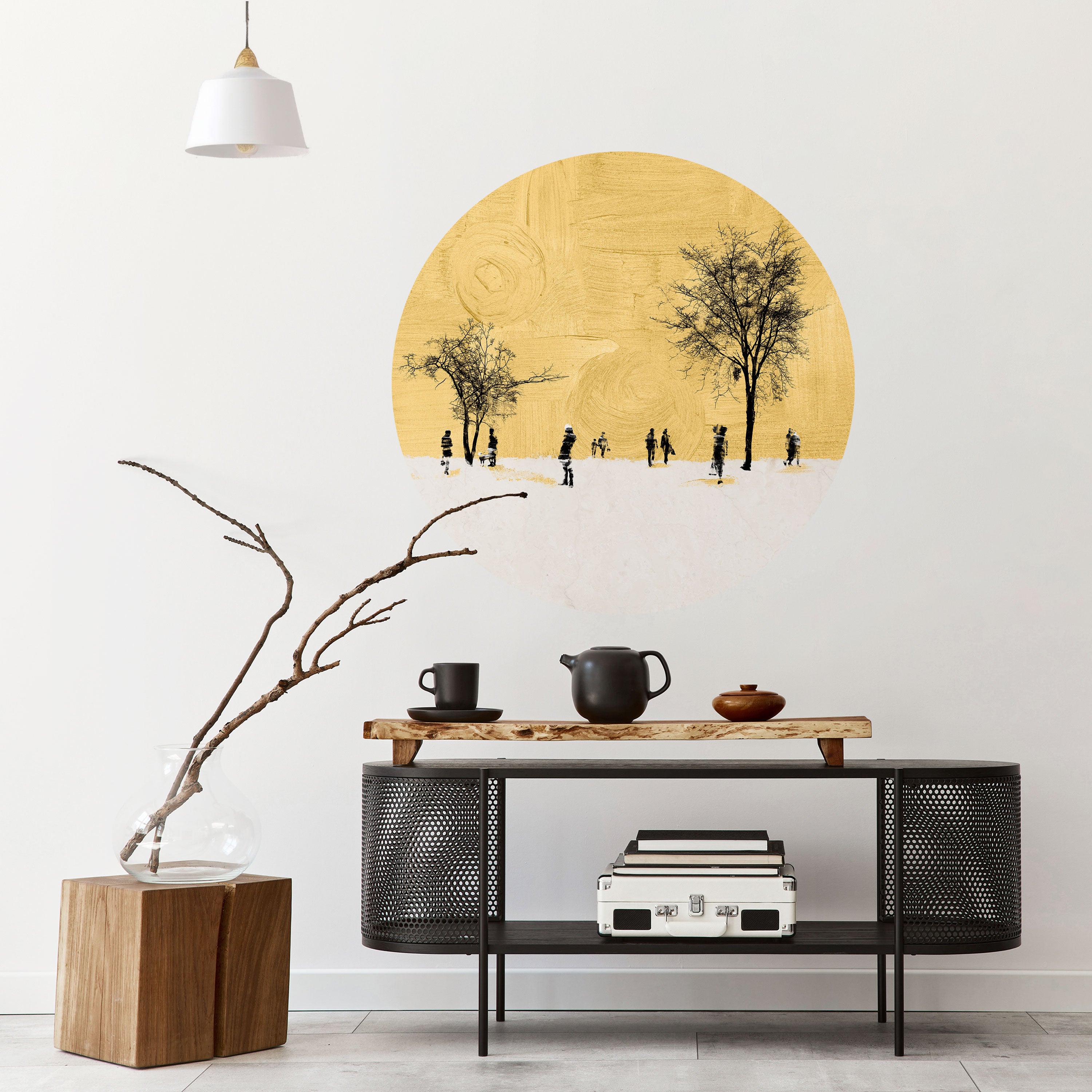 ERASED IN TIME Naklejka okrągła