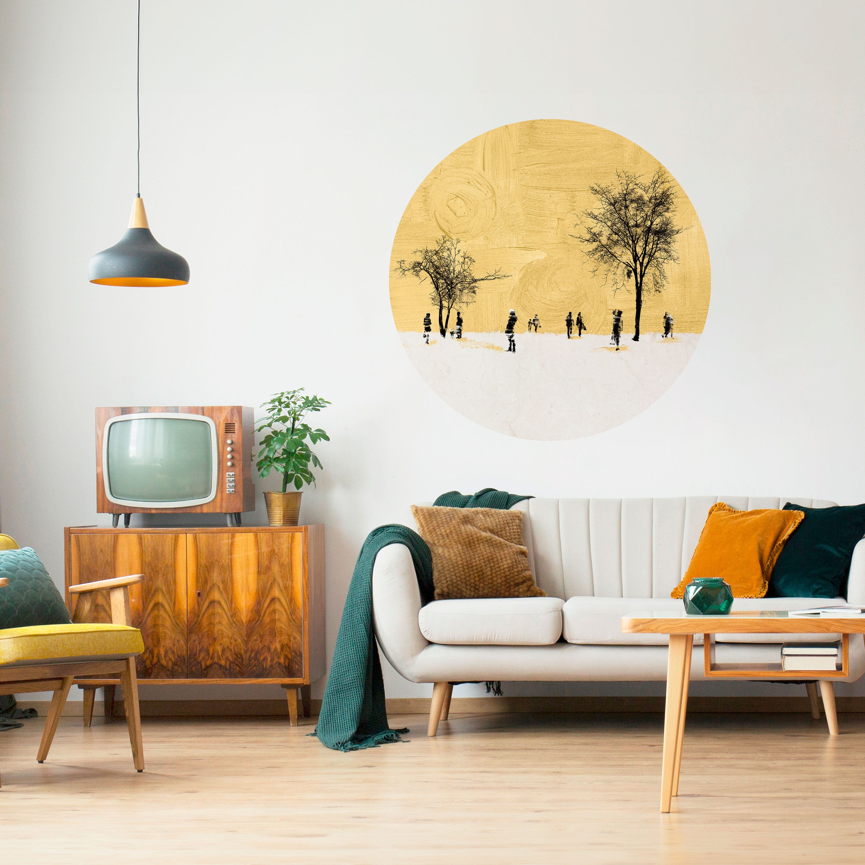 ERASED IN TIME Naklejka okrągła