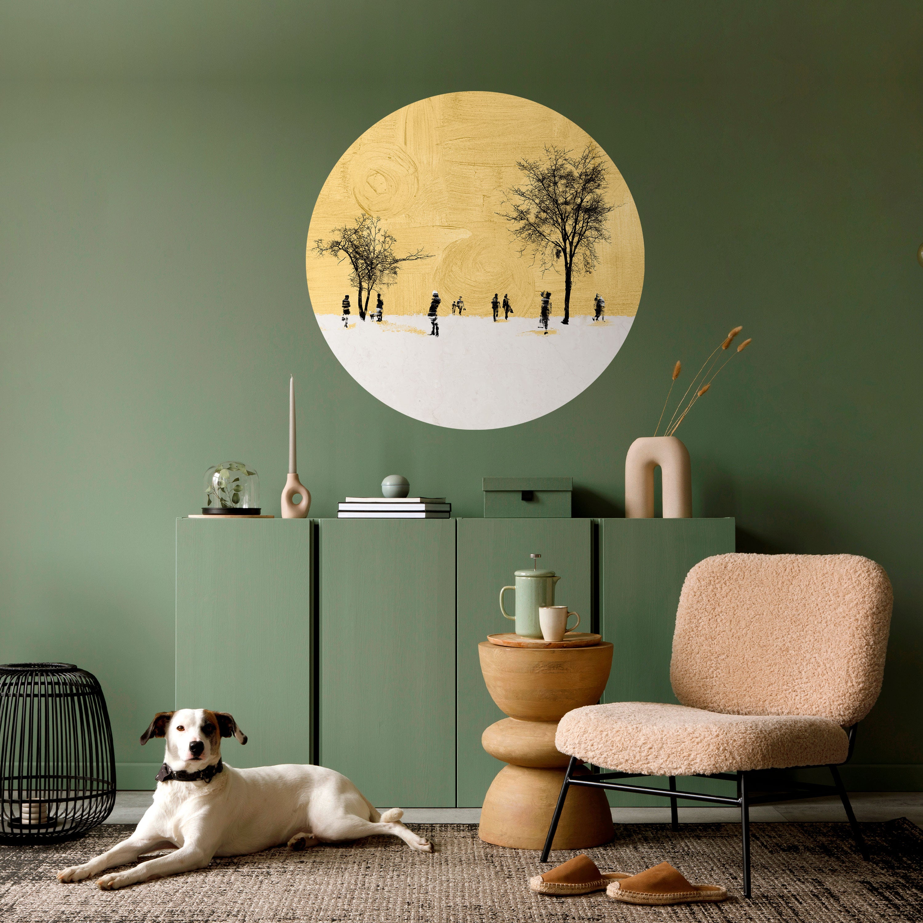 ERASED IN TIME Naklejka okrągła