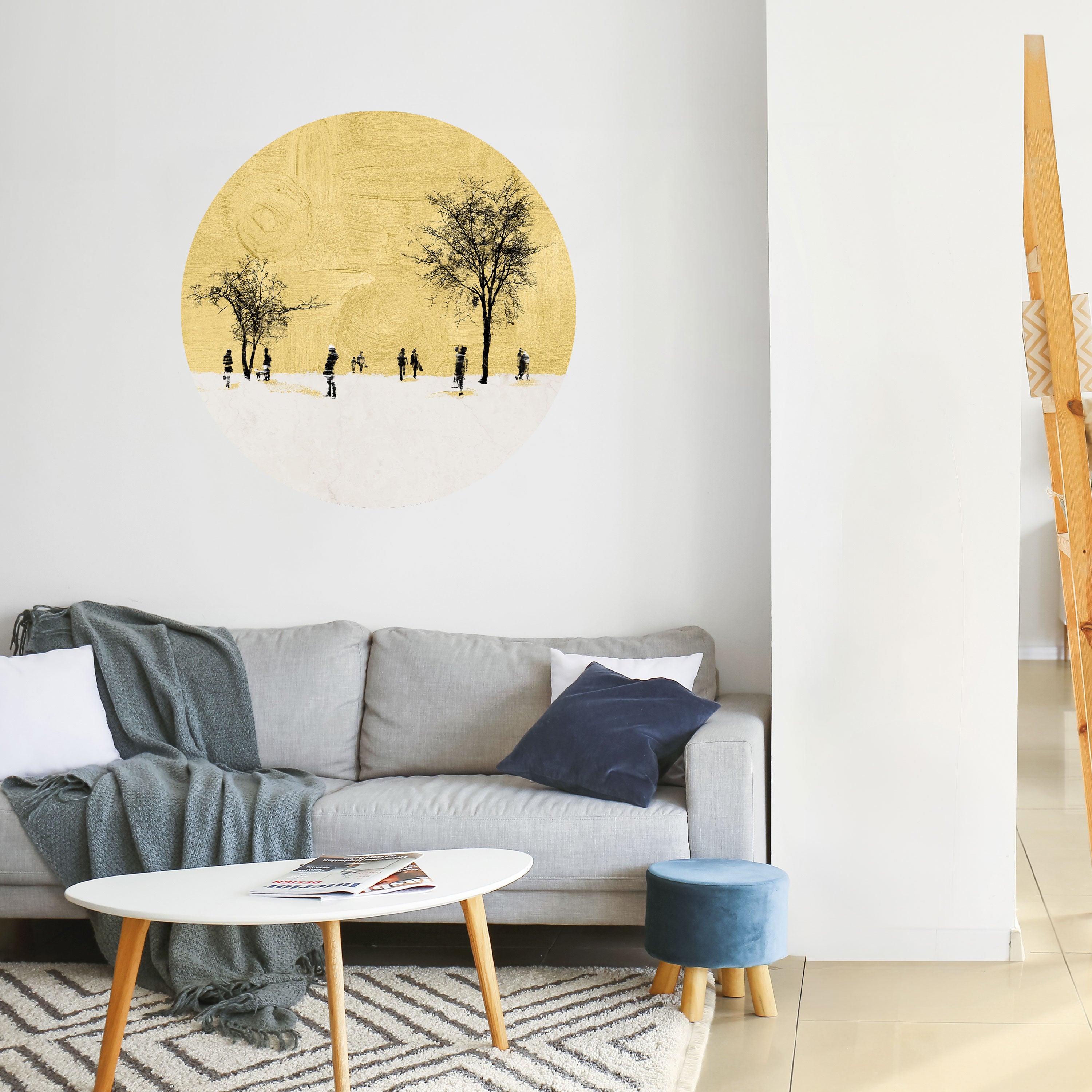 ERASED IN TIME Naklejka okrągła