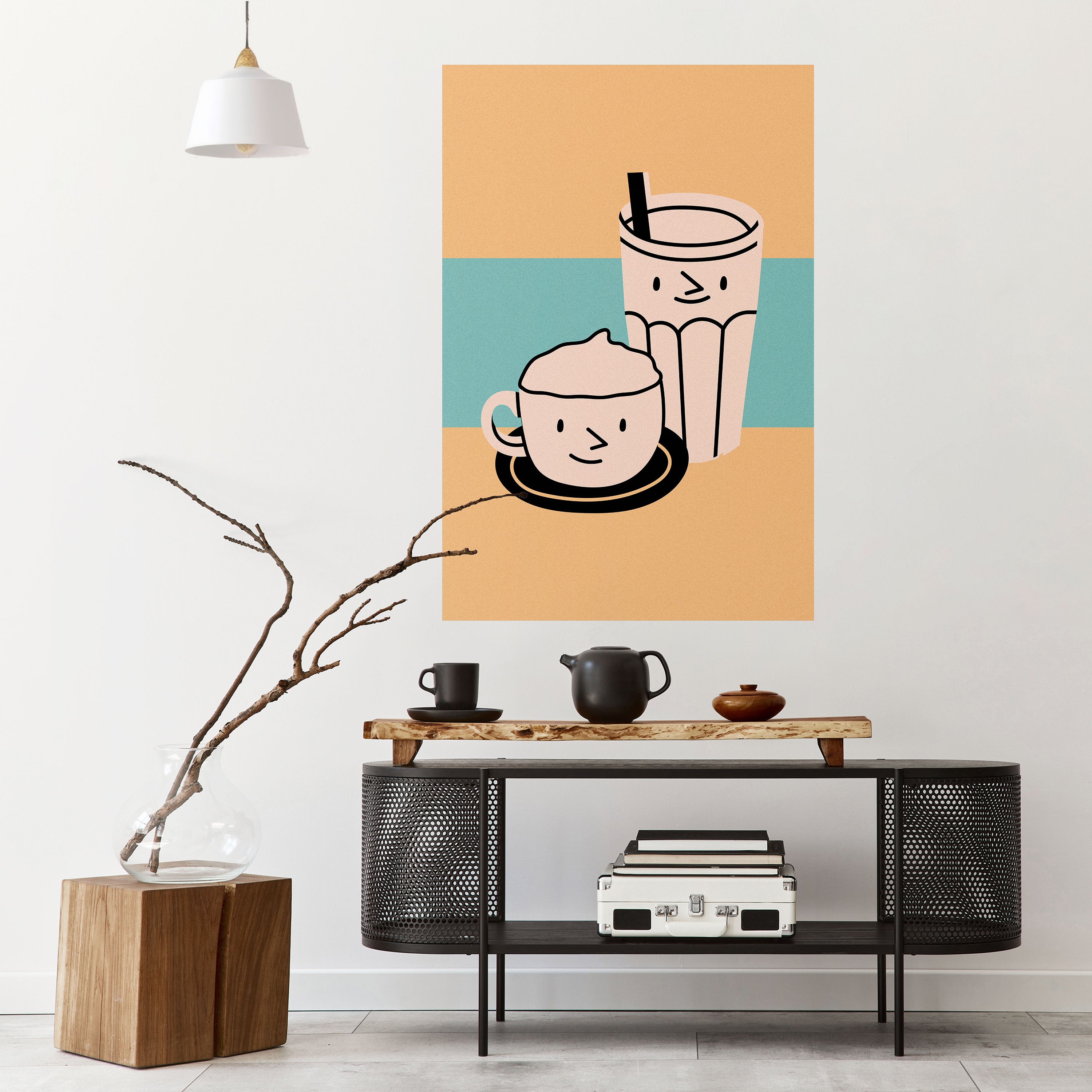 COFFEE PLEASURES Naklejka/Plakat pionowy