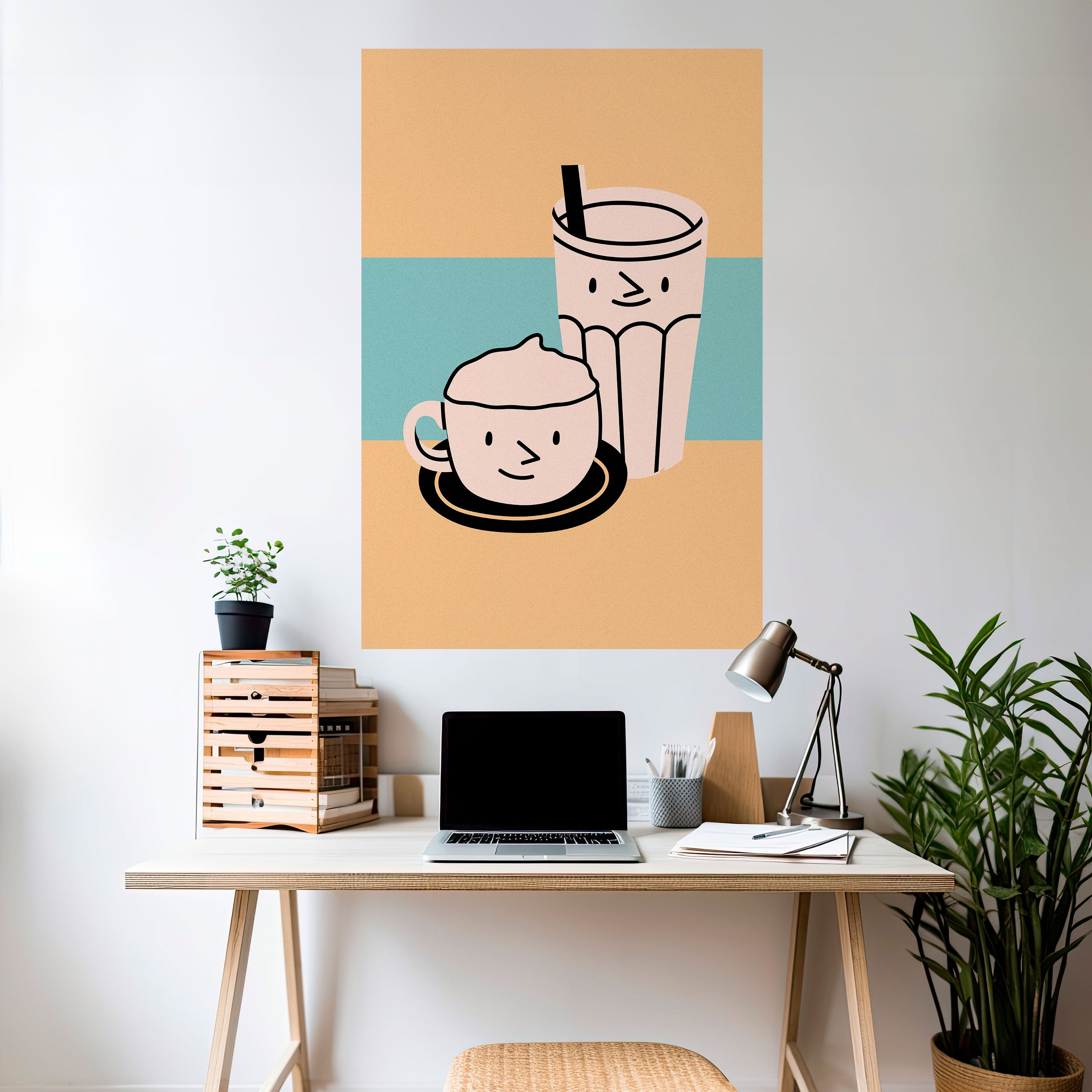 COFFEE PLEASURES Naklejka/Plakat pionowy