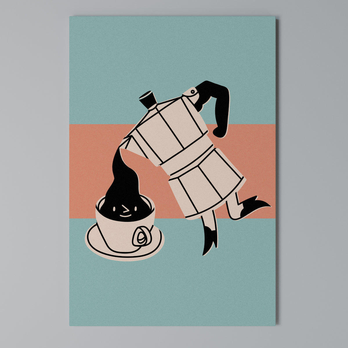POWER ESPRESSO Pionowy obraz na płótnie