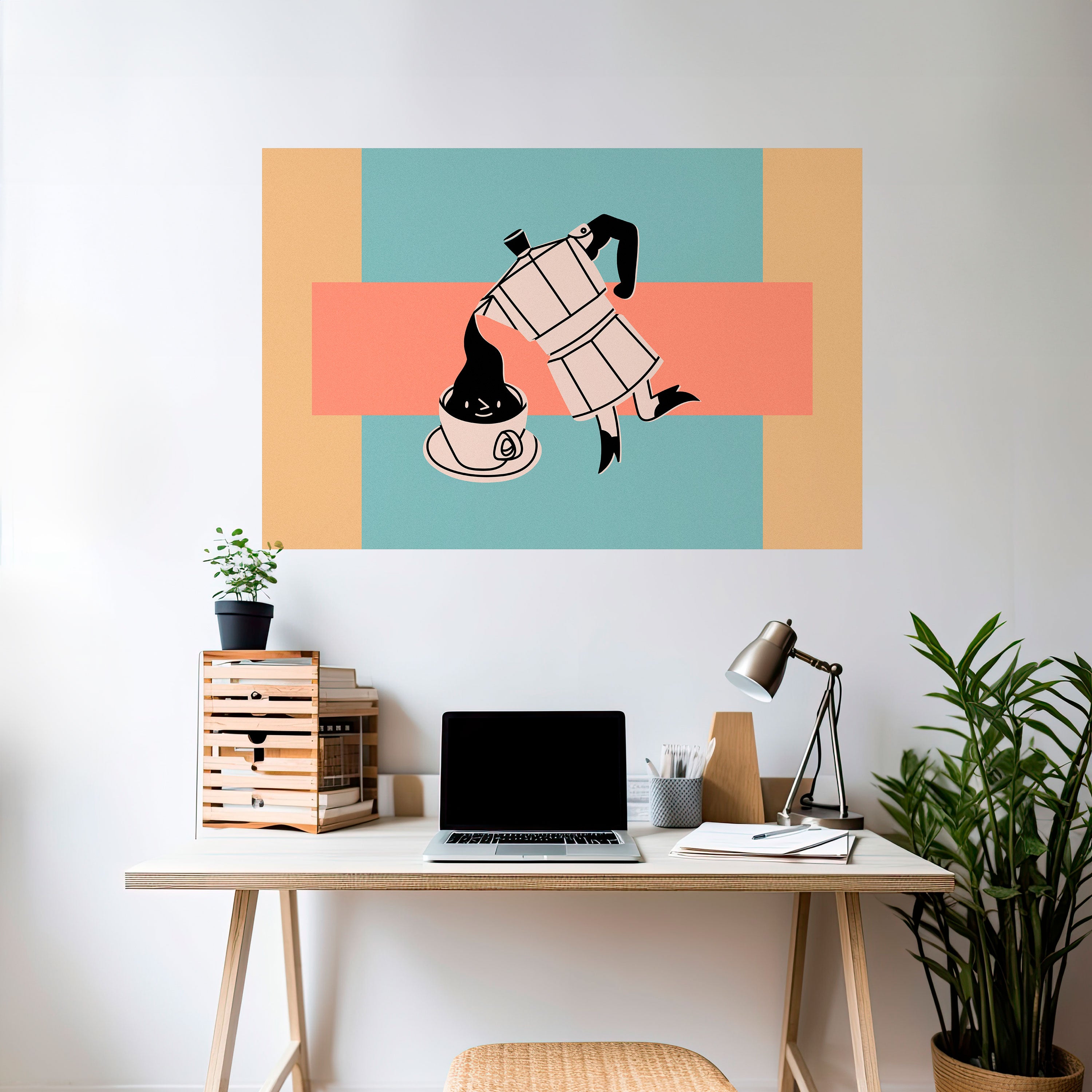 POWER ESPRESSO Naklejka/Plakat poziomy