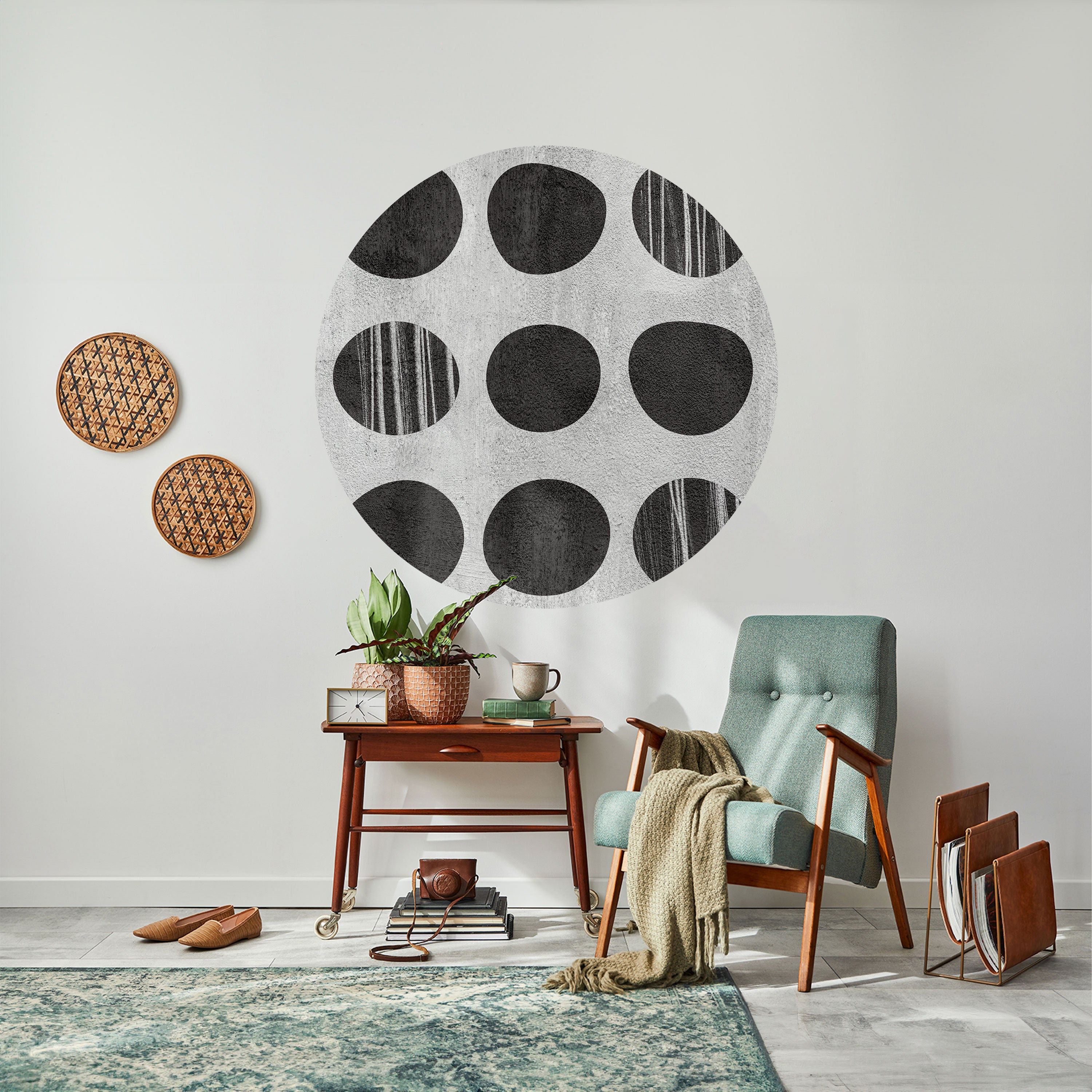 GHOSTLY GRADIENTS Naklejka okrągła