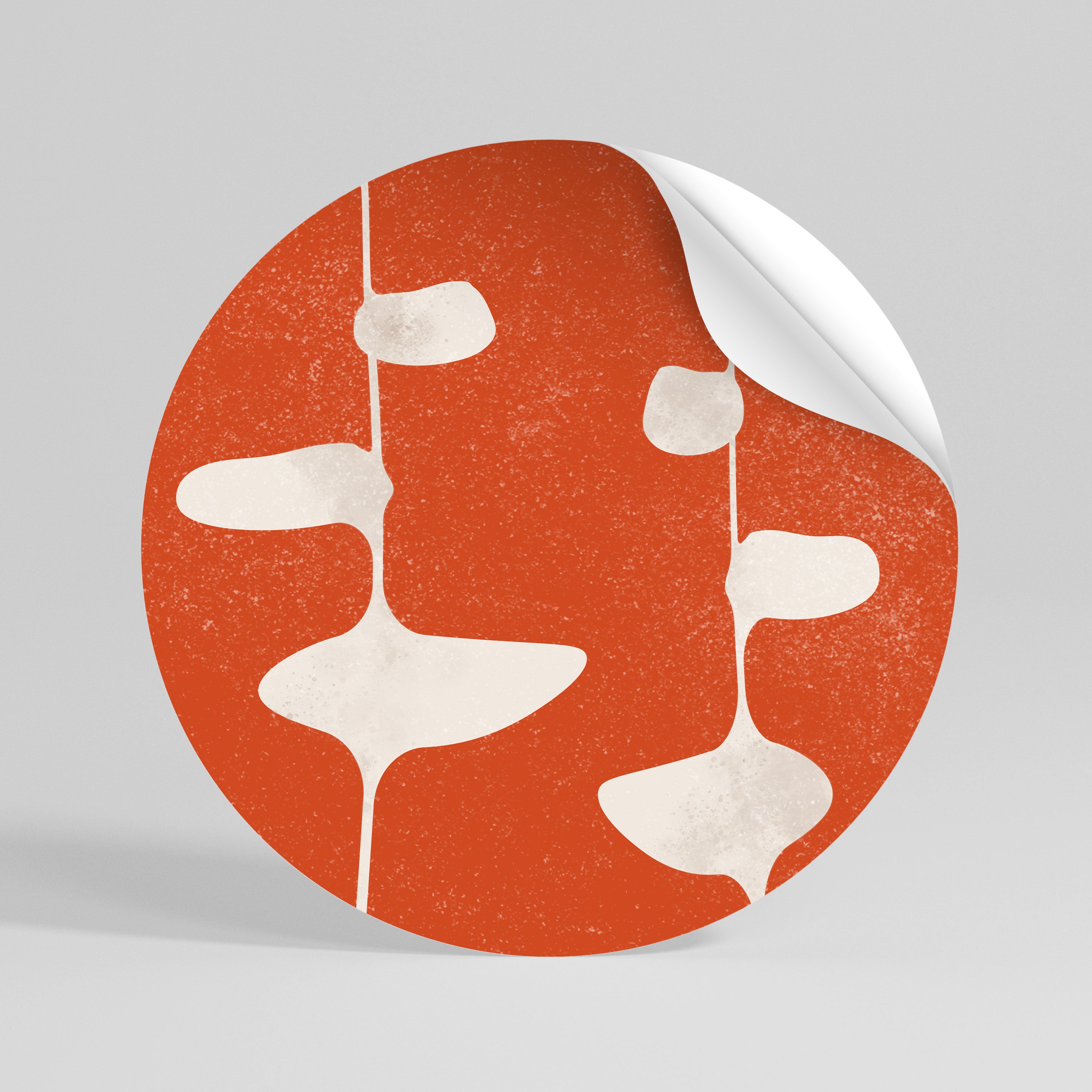 COURAGE MOLD Naklejka okrągła