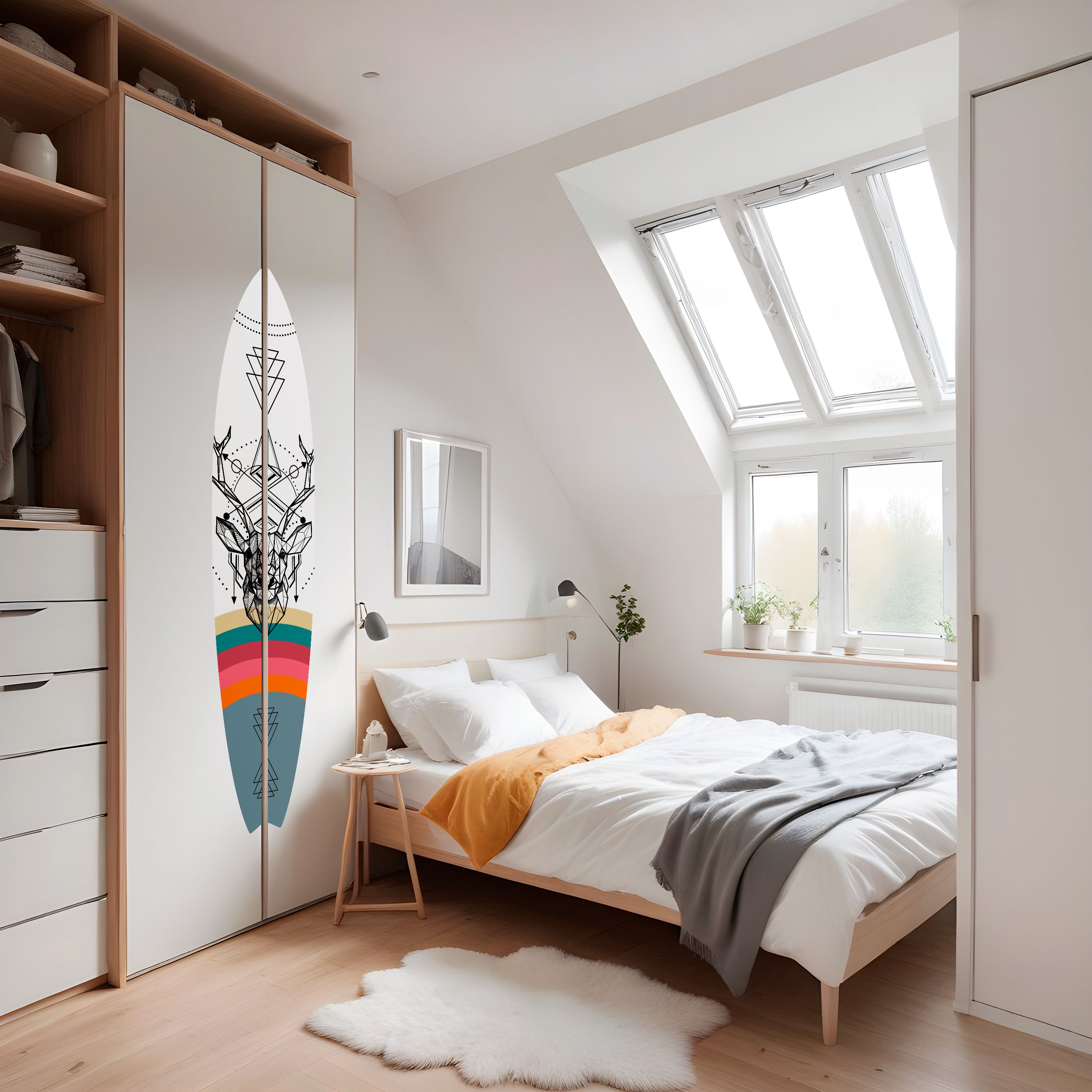 DEER OF COLOR Naklejka - deska surfingowa