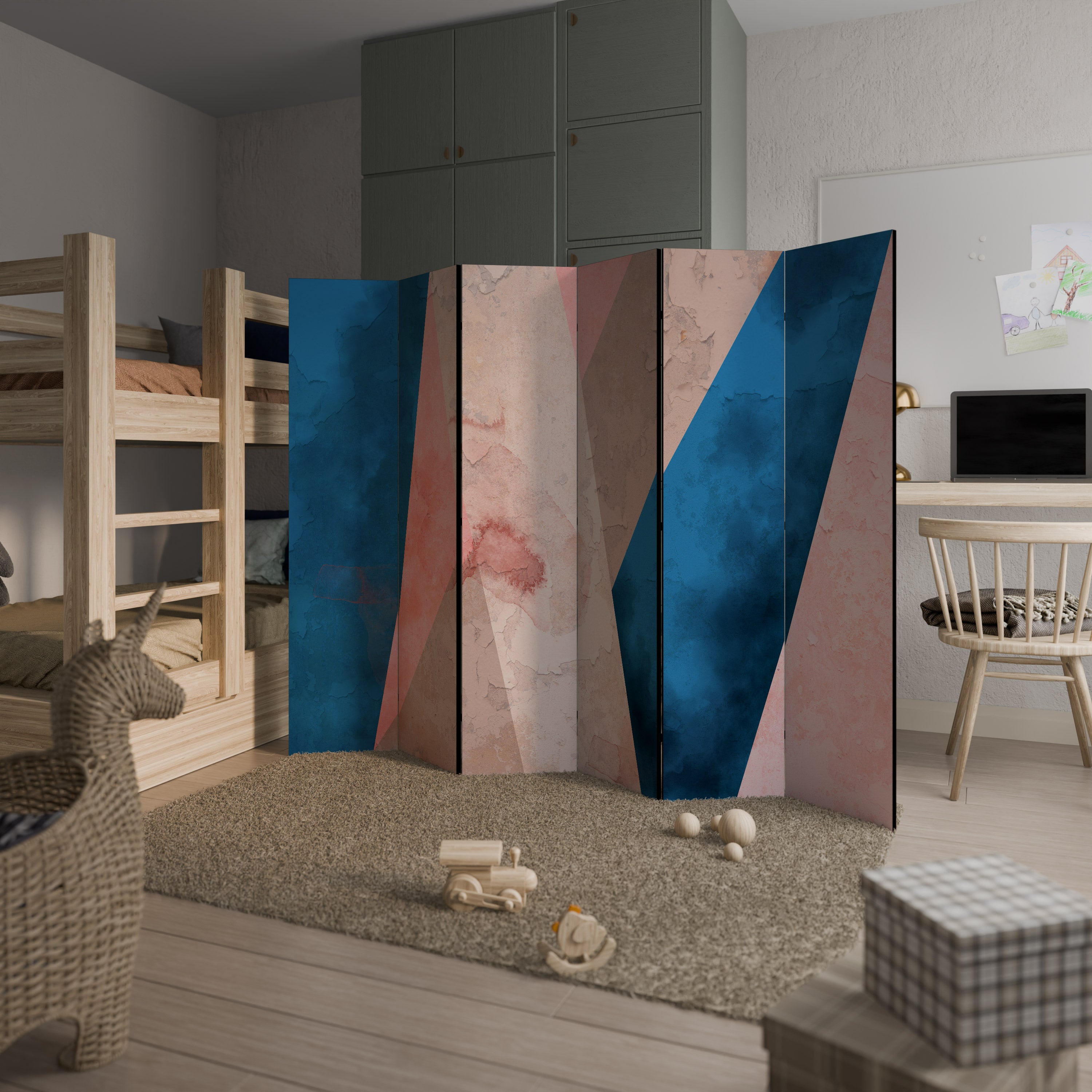 PEONY INTERIOR Dekoracyjny parawan 6-skrzydłowy