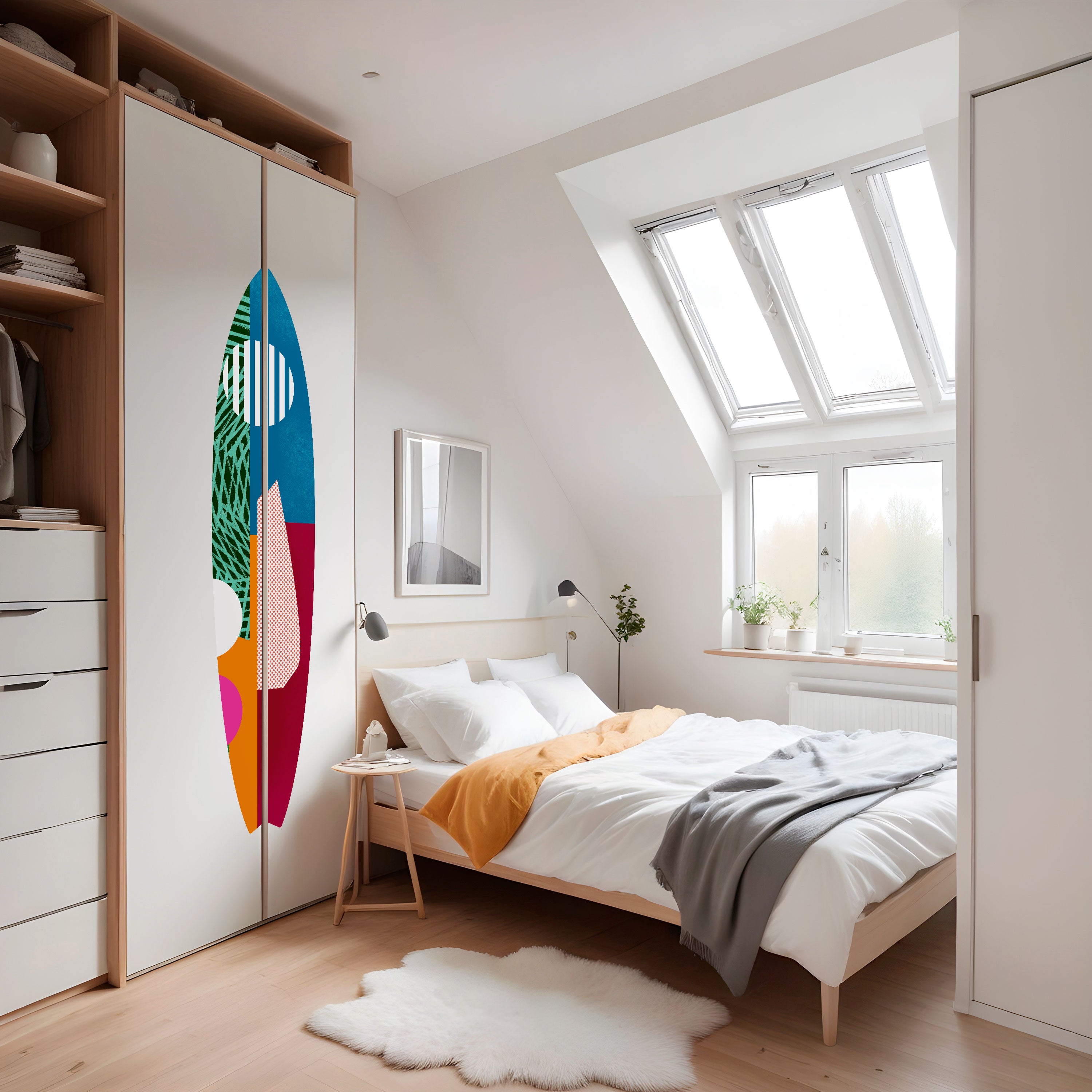 VIVID VIBES Naklejka - deska surfingowa