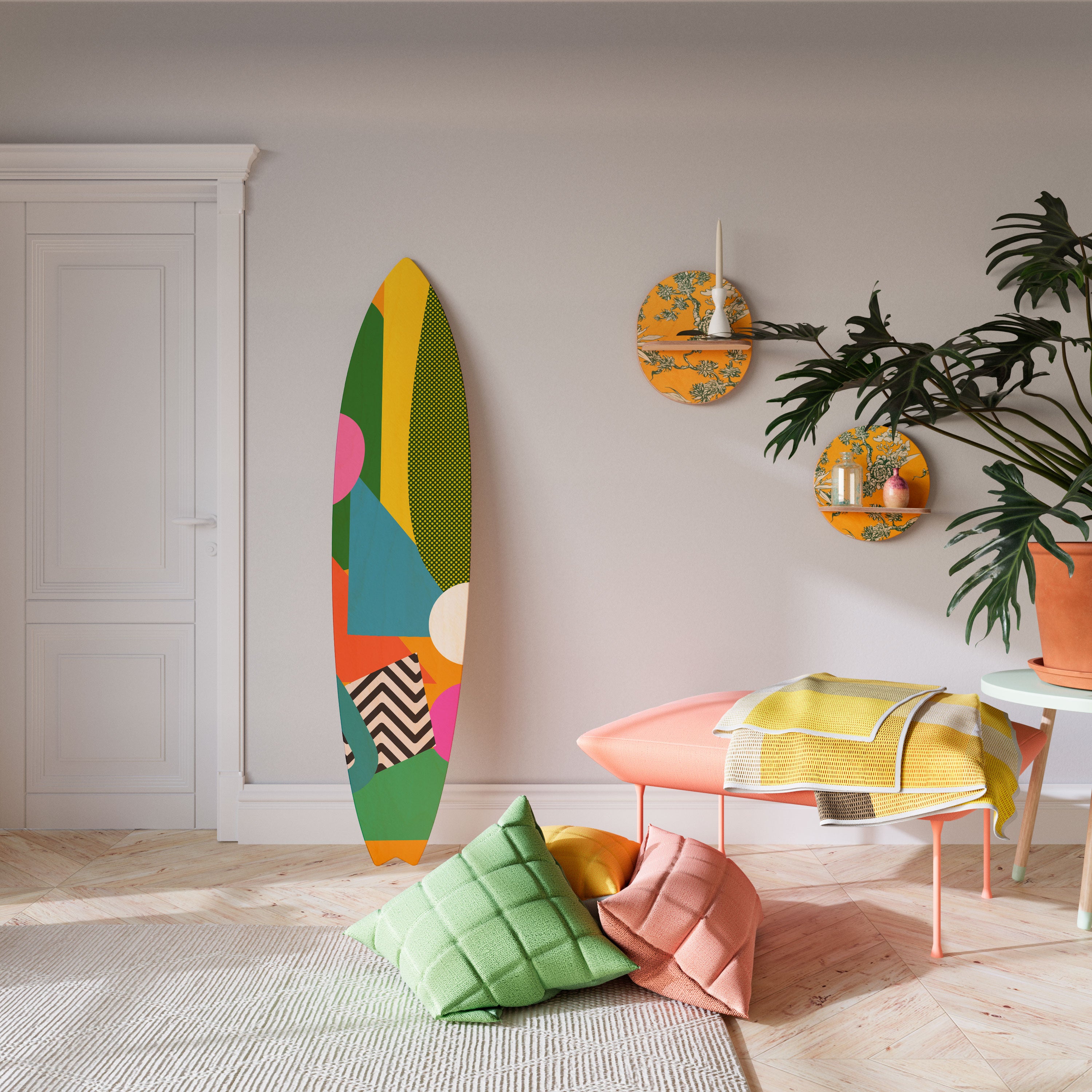 RADIANT HUES Dekoracyjna deska surfingowa